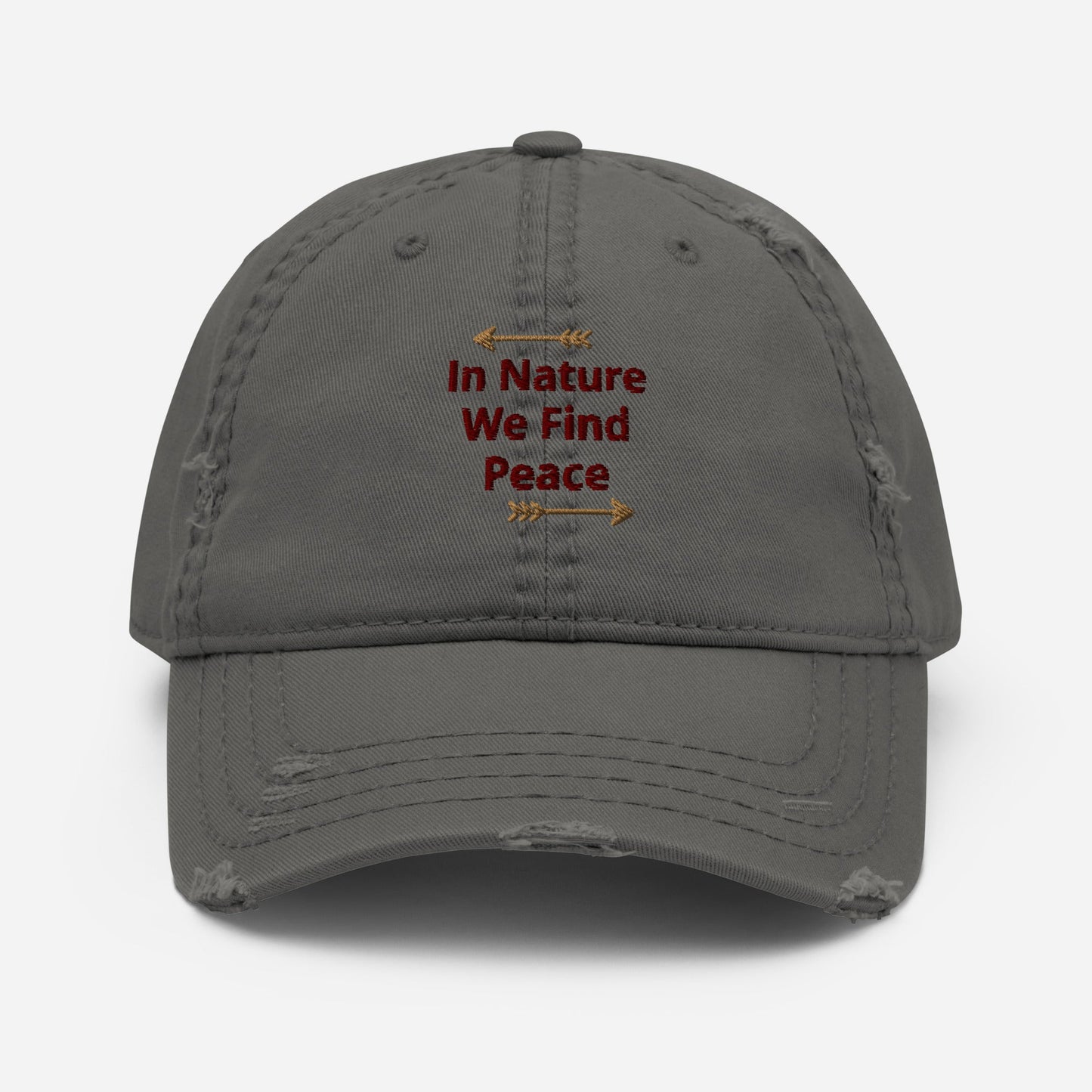 In Nature We Find Peace Distressed Hat - Hats - Discovery Co.