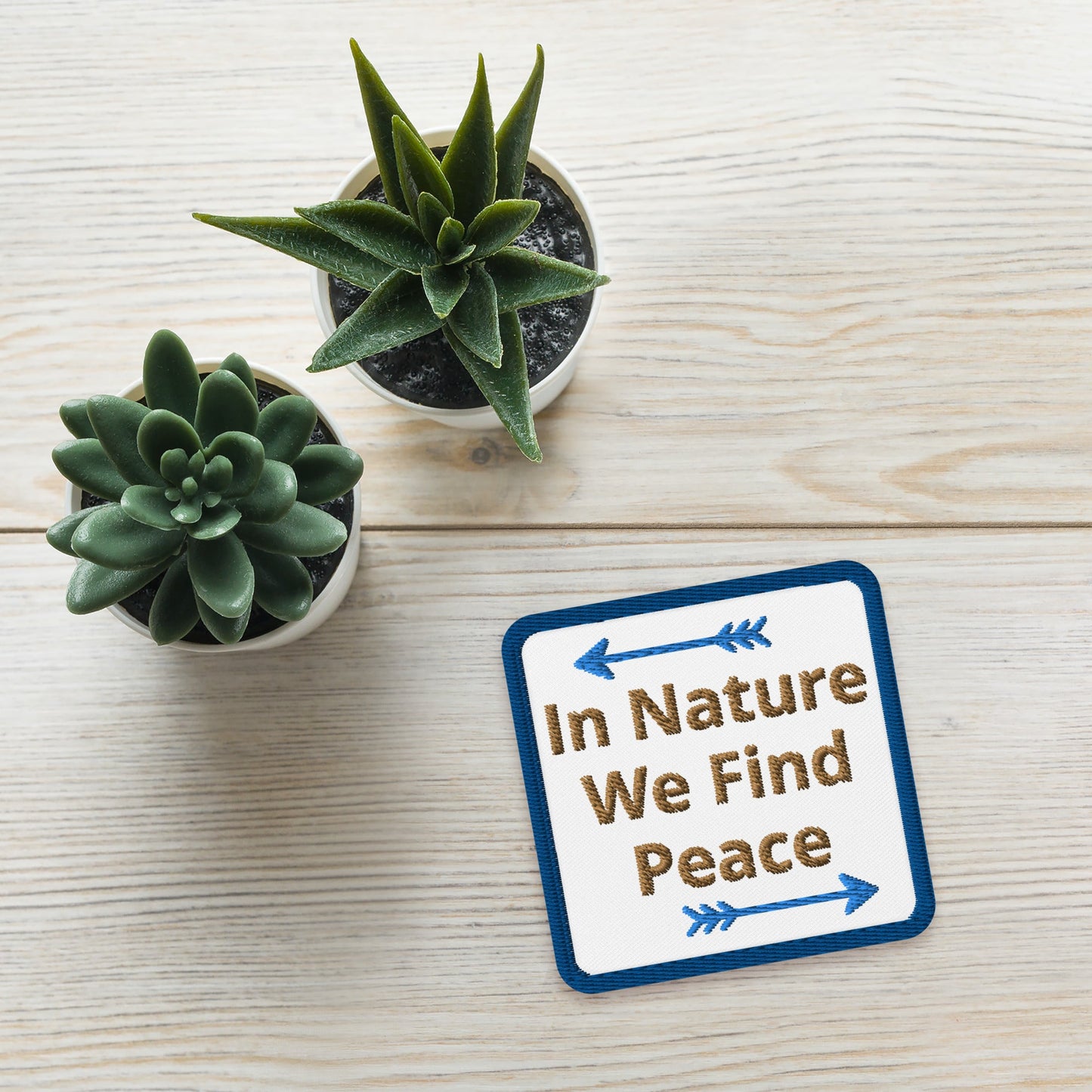 In Nature We Find Peace Embroidered Patches - Embroidered Patches - Discovery Co.