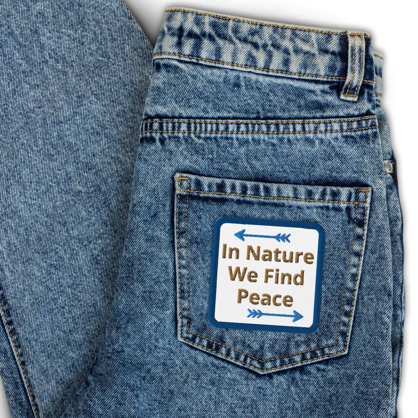 In Nature We Find Peace Embroidered Patches - Embroidered Patches - Discovery Co.