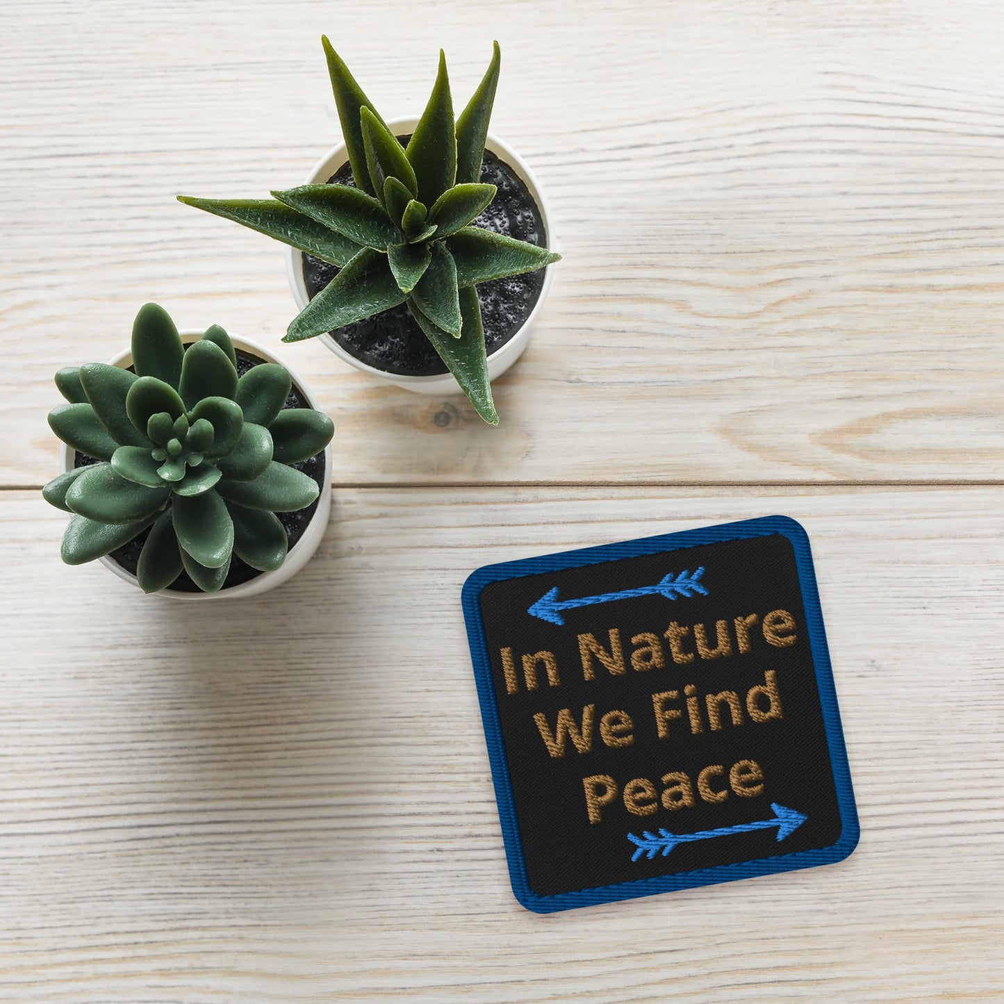 In Nature We Find Peace Embroidered Patches - Embroidered Patches - Discovery Co.