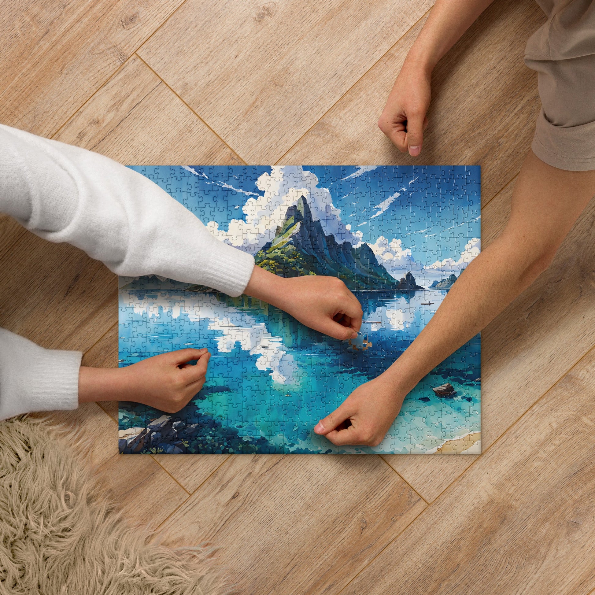 Island II Watercolor Jigsaw Puzzle - Puzzle - Discovery Co.