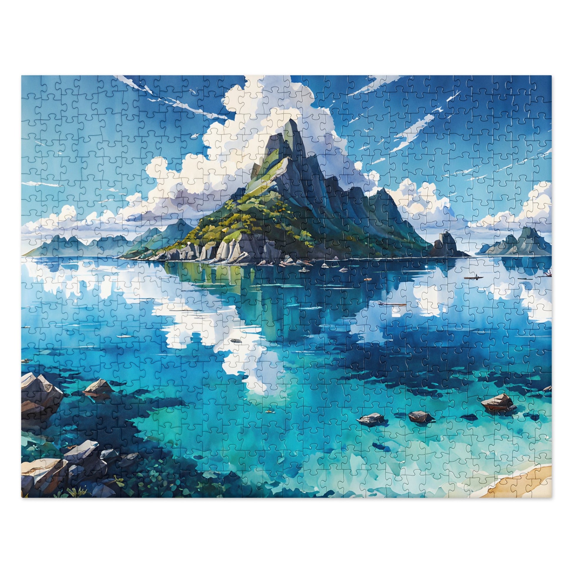 Island II Watercolor Jigsaw Puzzle - Puzzle - Discovery Co.