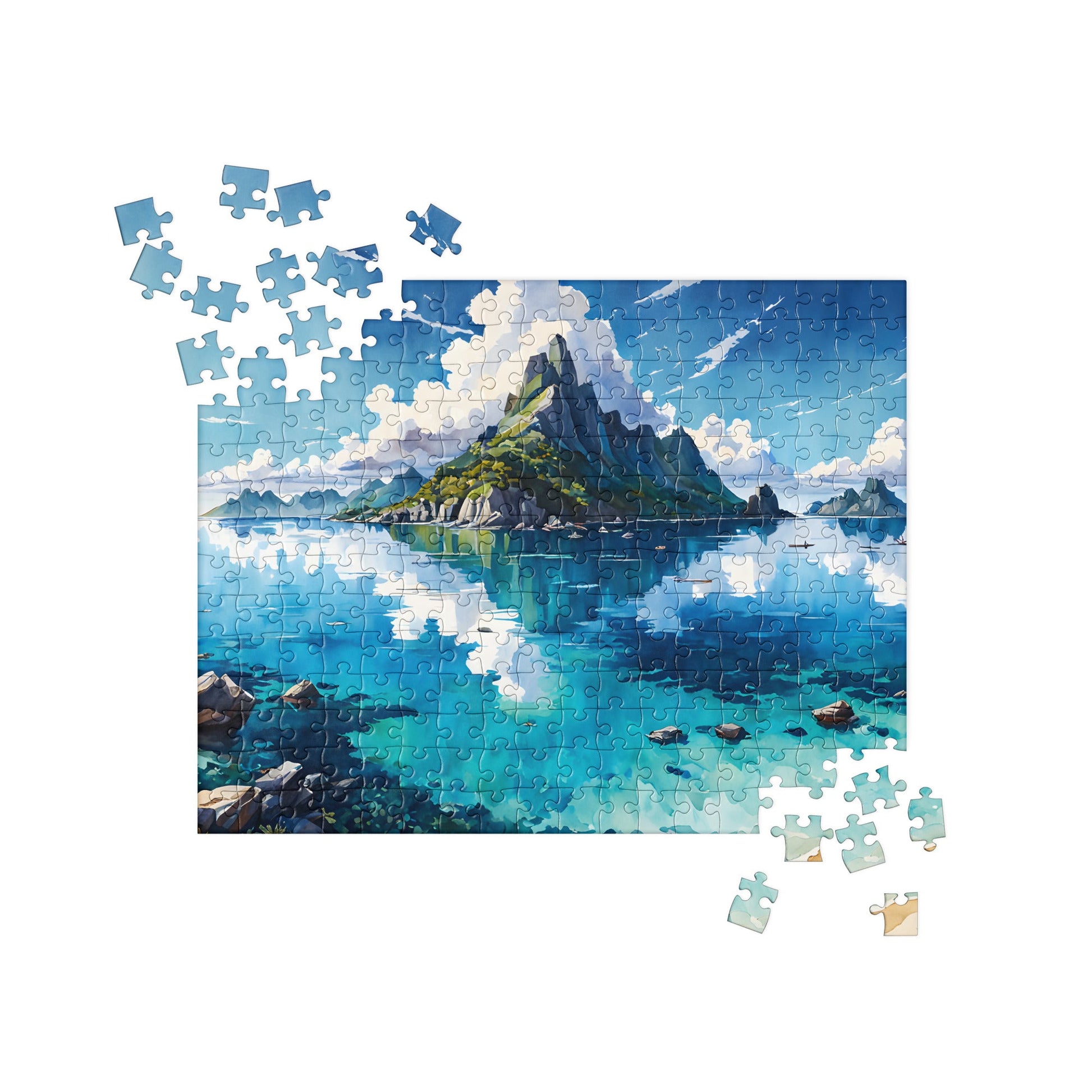 Island II Watercolor Jigsaw Puzzle - Puzzle - Discovery Co.