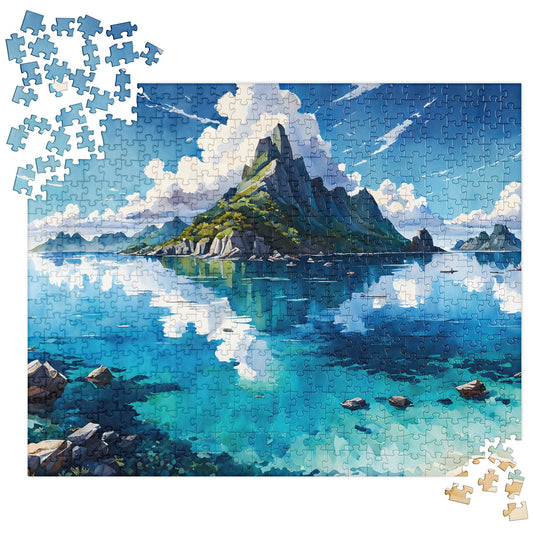 Island II Watercolor Jigsaw Puzzle - Puzzle - Discovery Co.