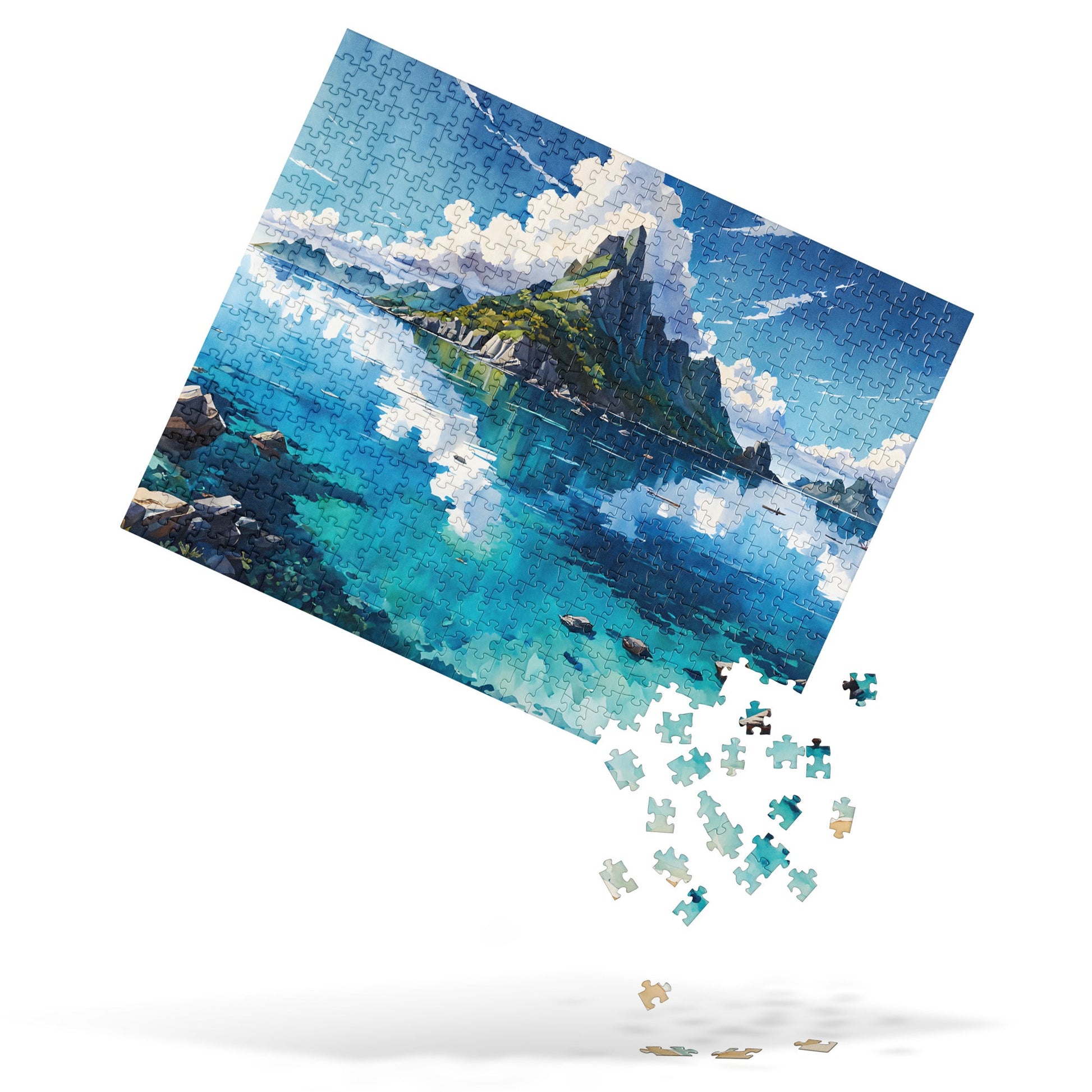 Island II Watercolor Jigsaw Puzzle - Puzzle - Discovery Co.