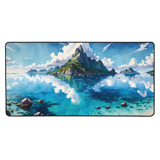 Island Watercolor II Desk Mat - Mouse Pads - Discovery Co.