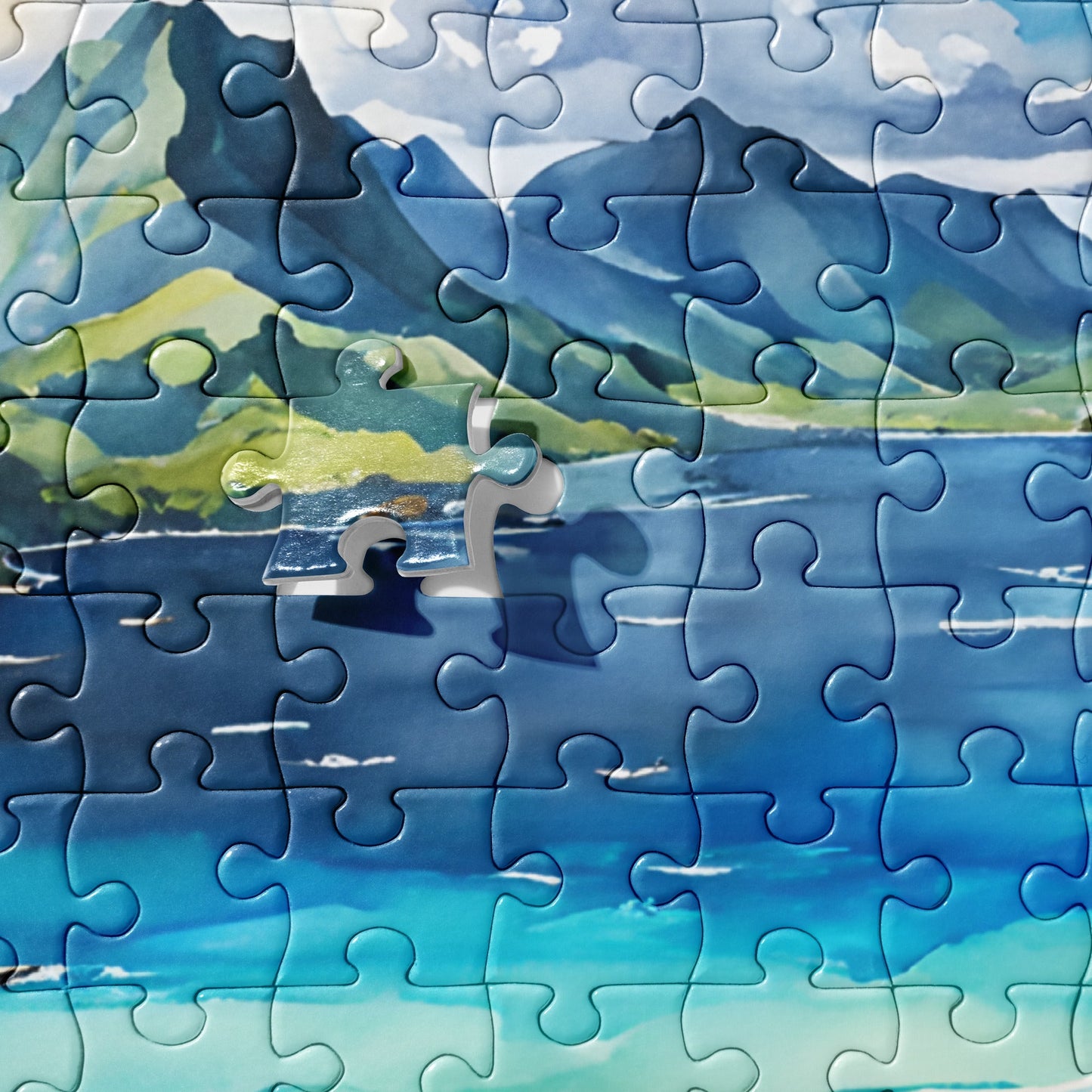 Island Watercolor Jigsaw Puzzle - Puzzle - Discovery Co.