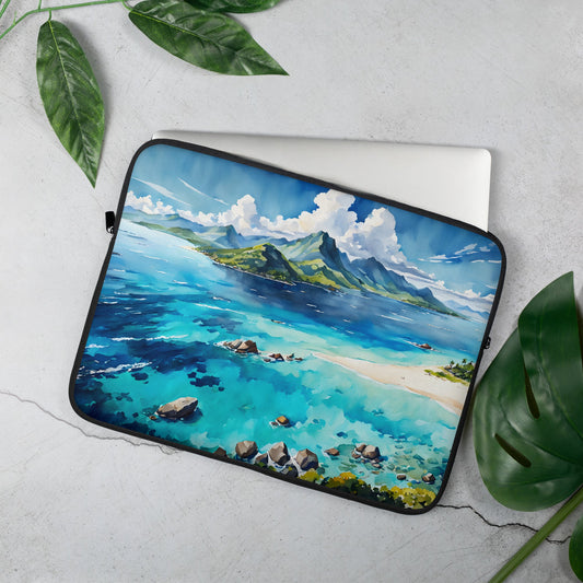 Island Watercolor Laptop Sleeve - Laptop Cases - Discovery Co.