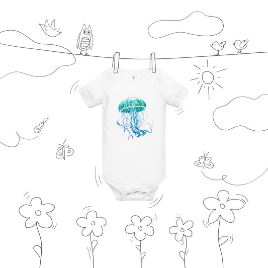 Jellyfish Baby Short Sleeve One Piece - Baby & Toddler Apparel - Discovery Co.