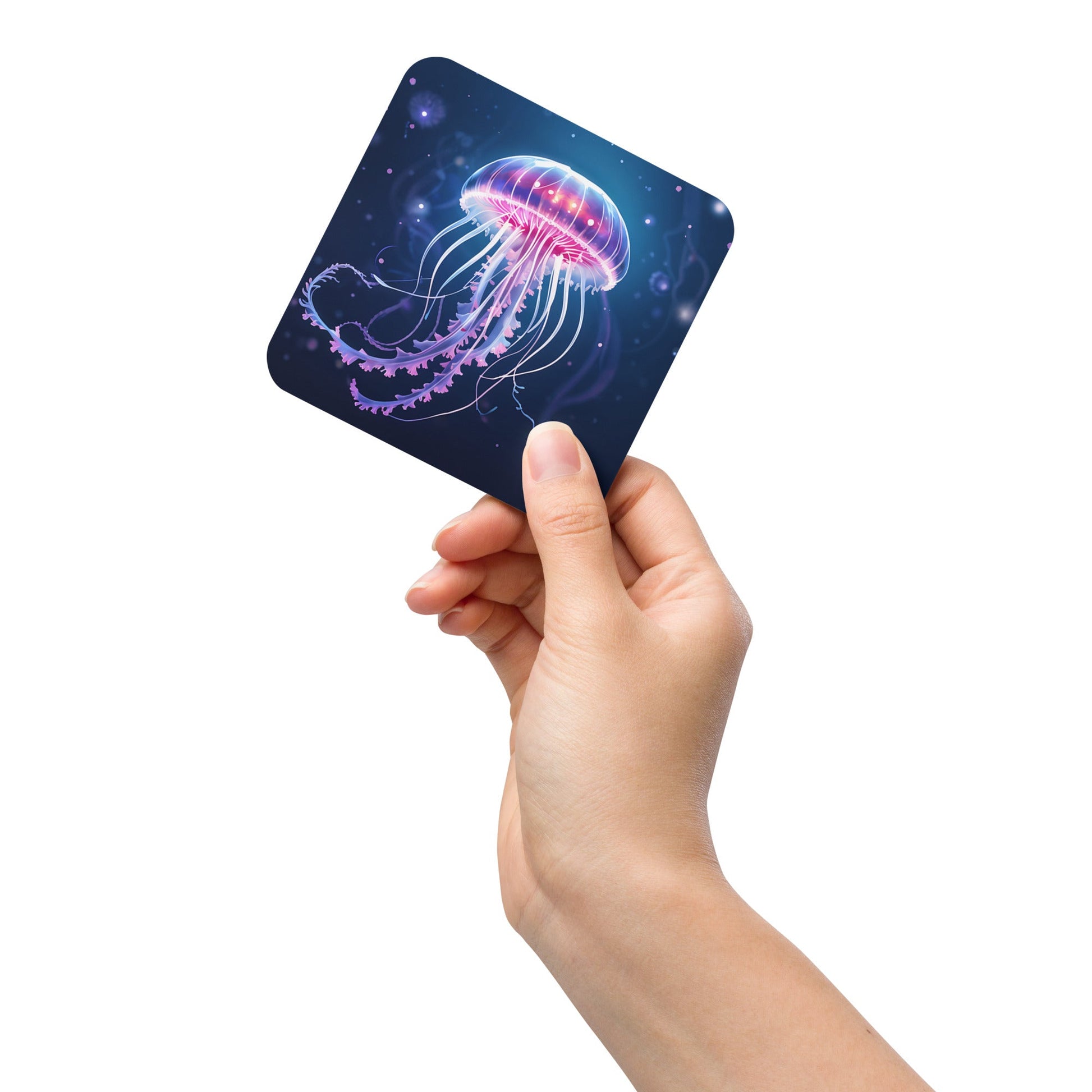 Jellyfish Cork - back Coaster - Coasters - Discovery Co.