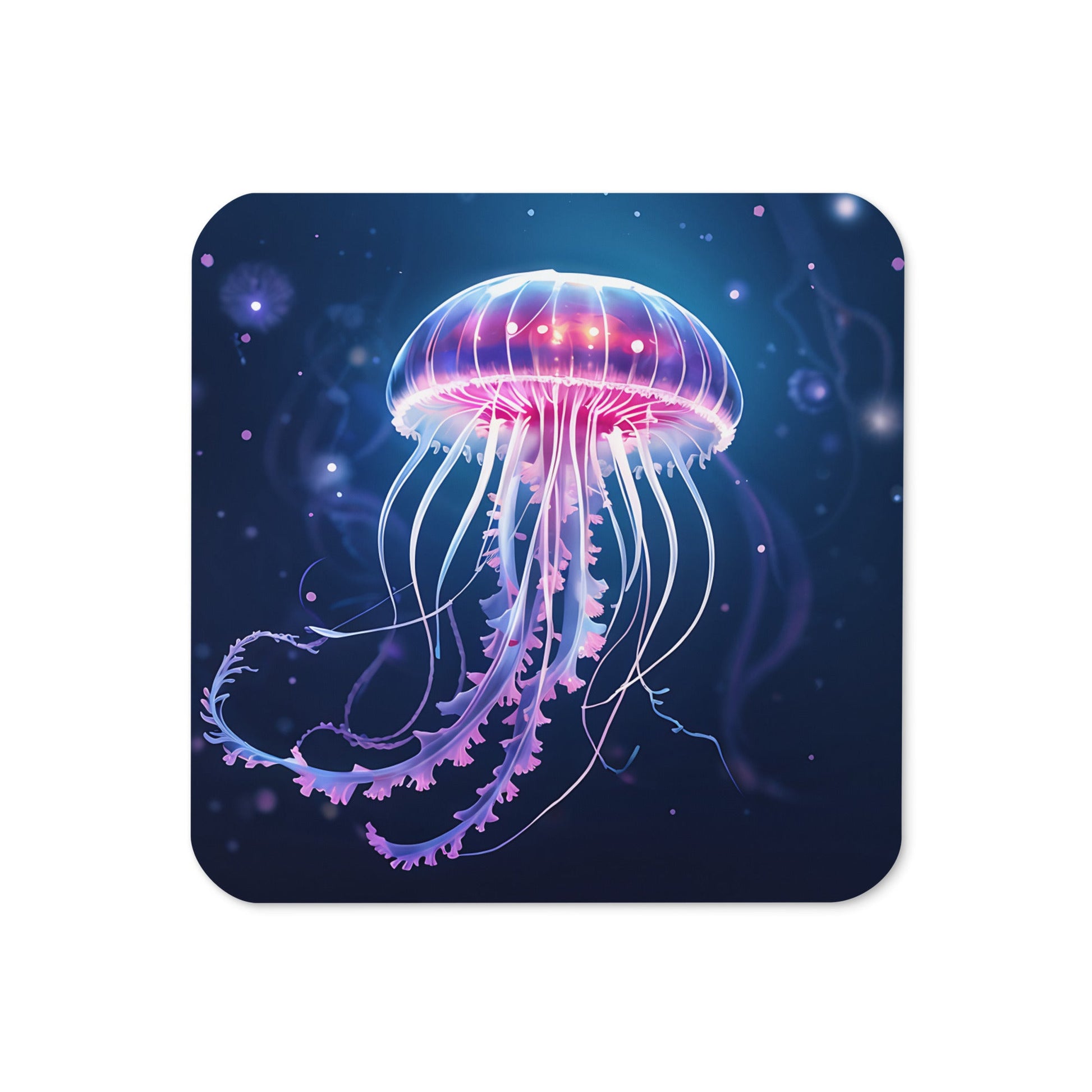 Jellyfish Cork - back Coaster - Coasters - Discovery Co.