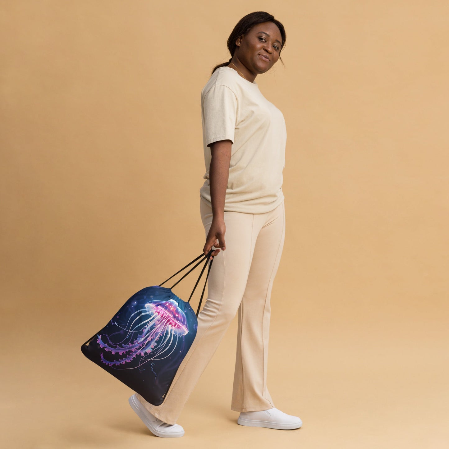 Jellyfish Drawstring Bag - Drawstring Bag - Discovery Co.