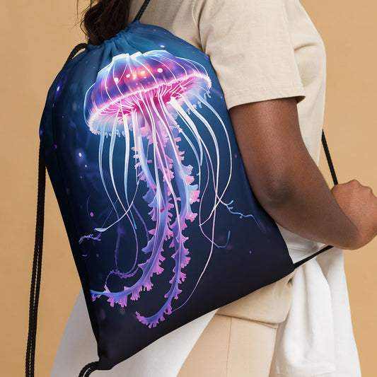 Jellyfish Drawstring Bag - Drawstring Bag - Discovery Co.