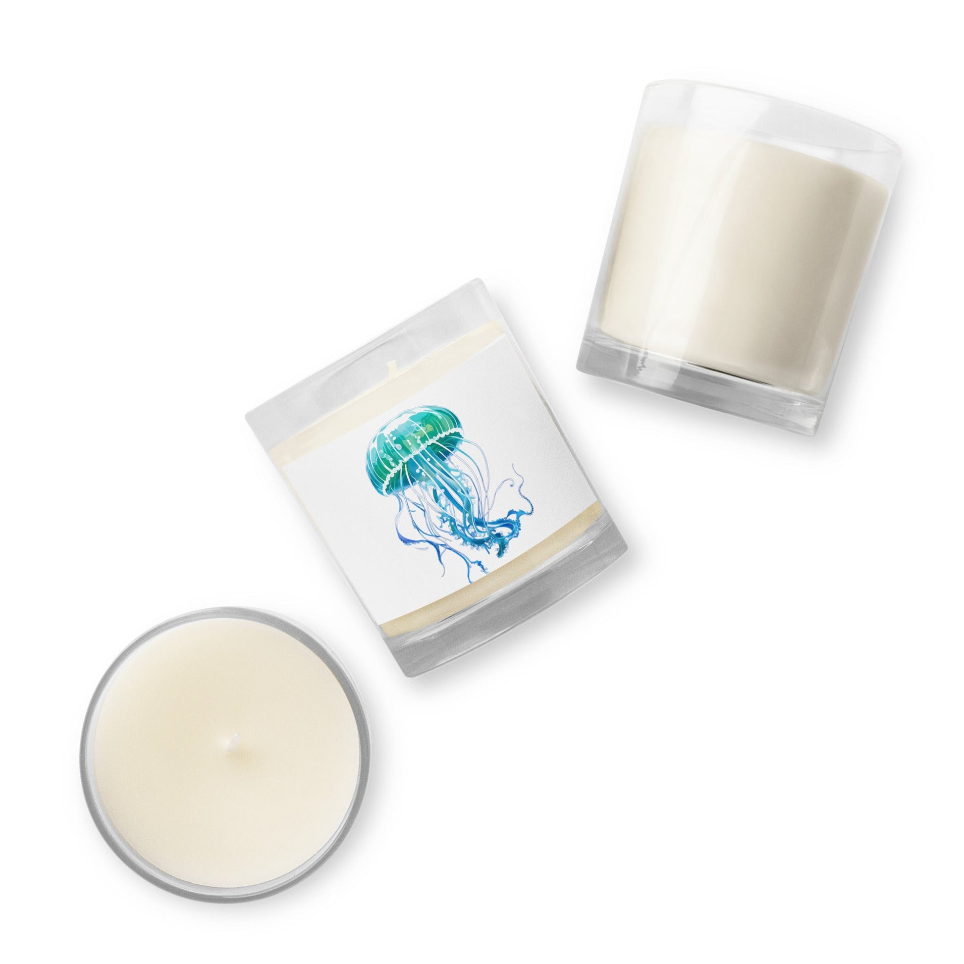 Jellyfish Glass Jar Soy Wax Candle - Candles - Discovery Co.