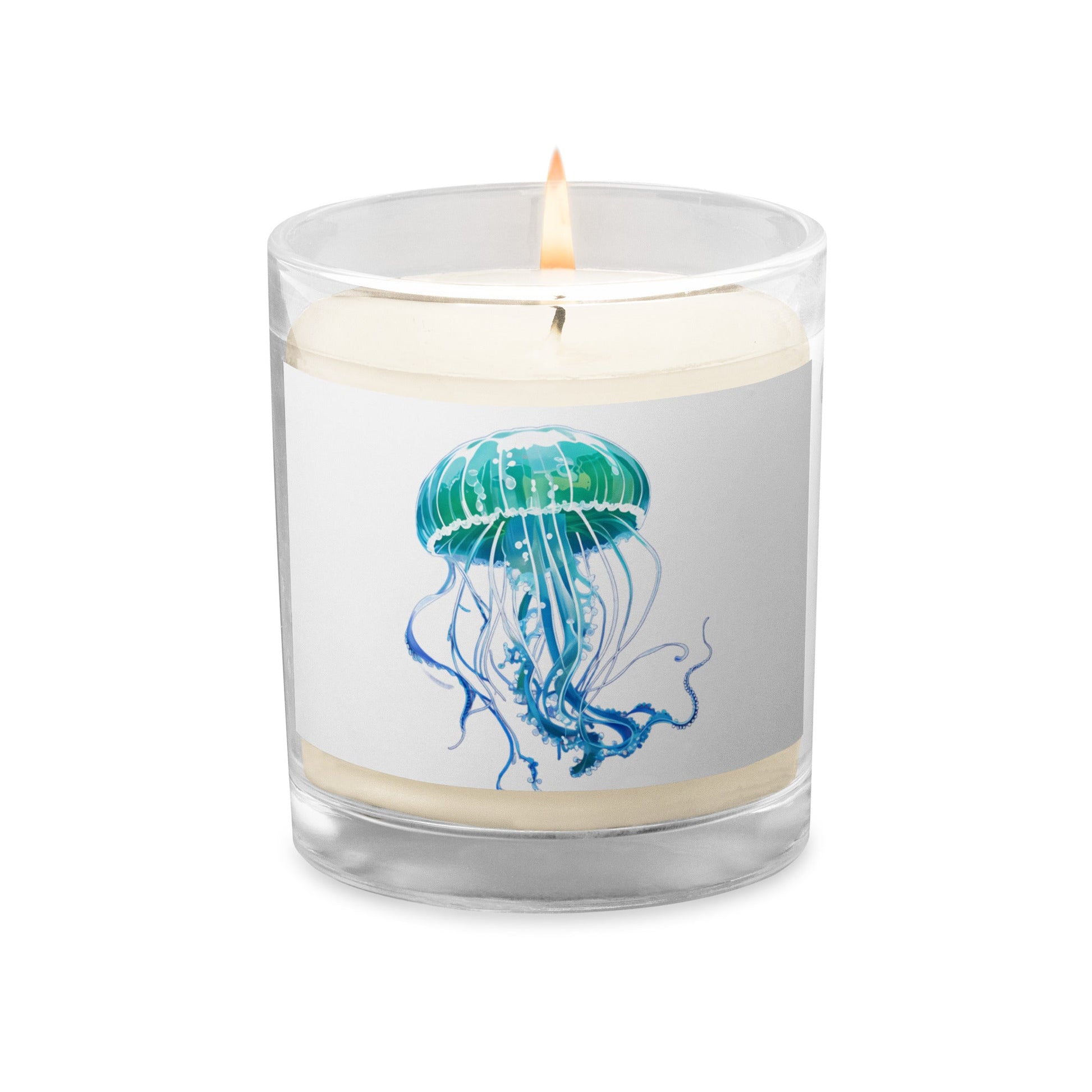 Jellyfish Glass Jar Soy Wax Candle - Candles - Discovery Co.