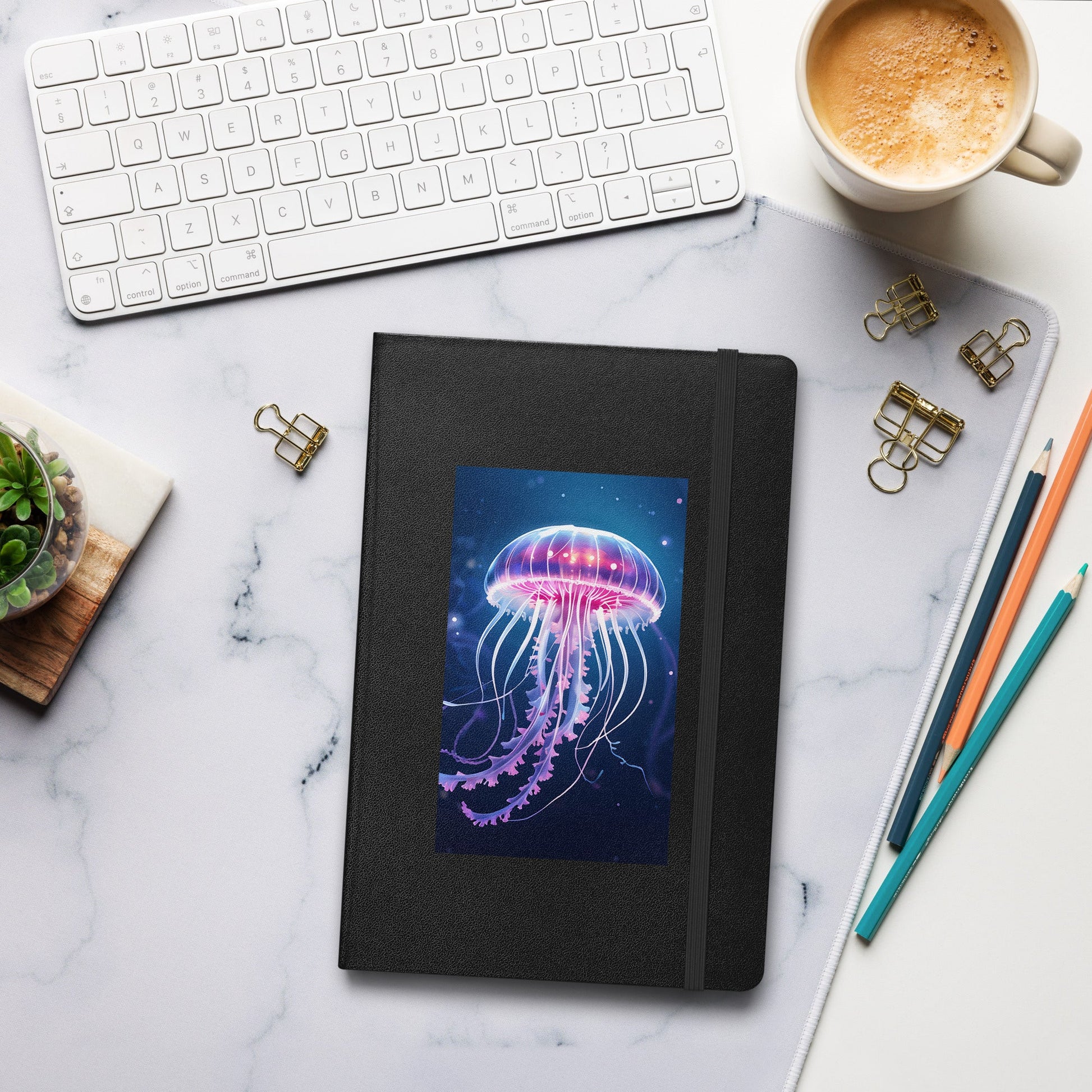 Jellyfish Hardcover Bound Notebook - Hardcover Bound Notebooks - Discovery Co.