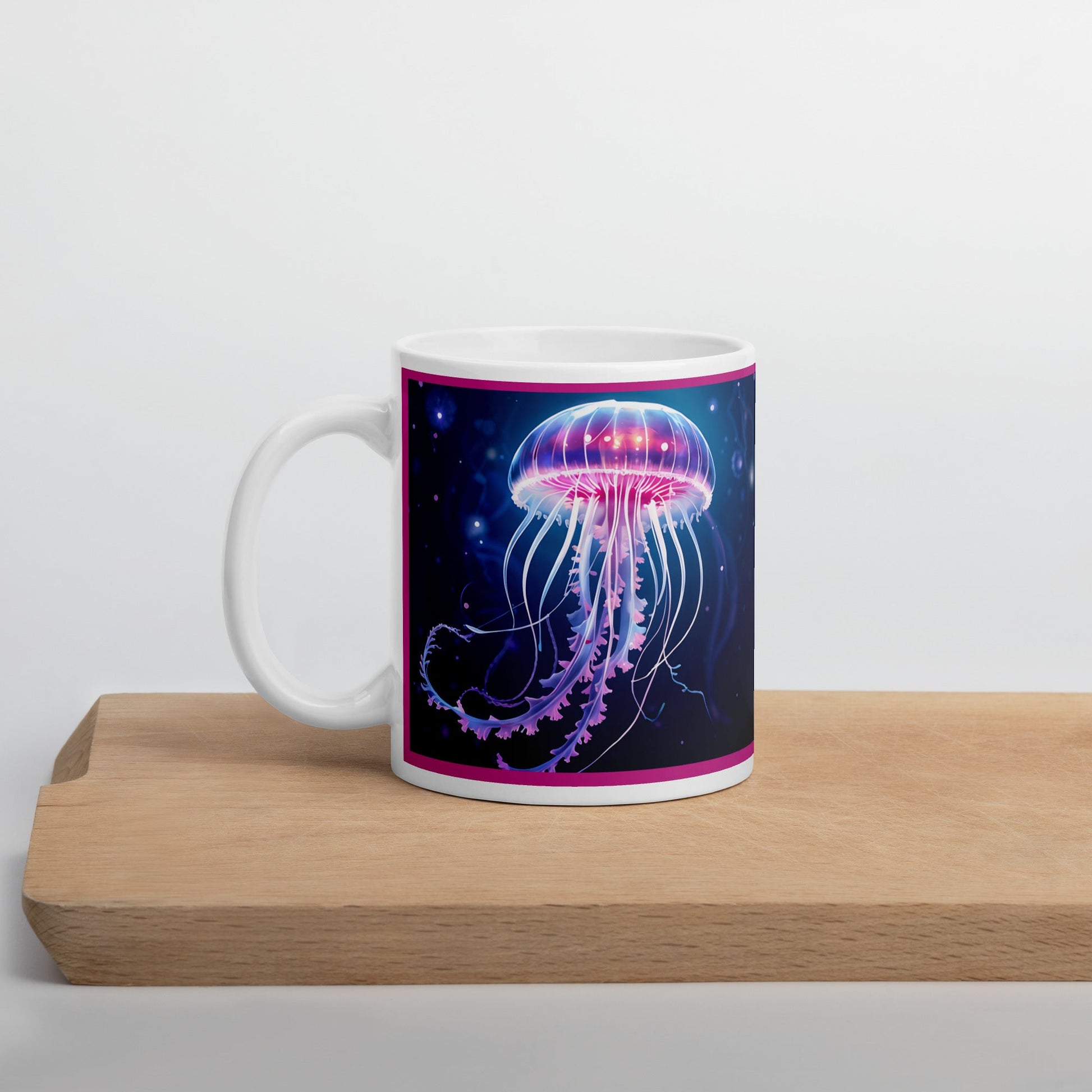 Jellyfish White Glossy Mug (11 oz, 15 oz, 20 oz) - Mugs - Discovery Co.