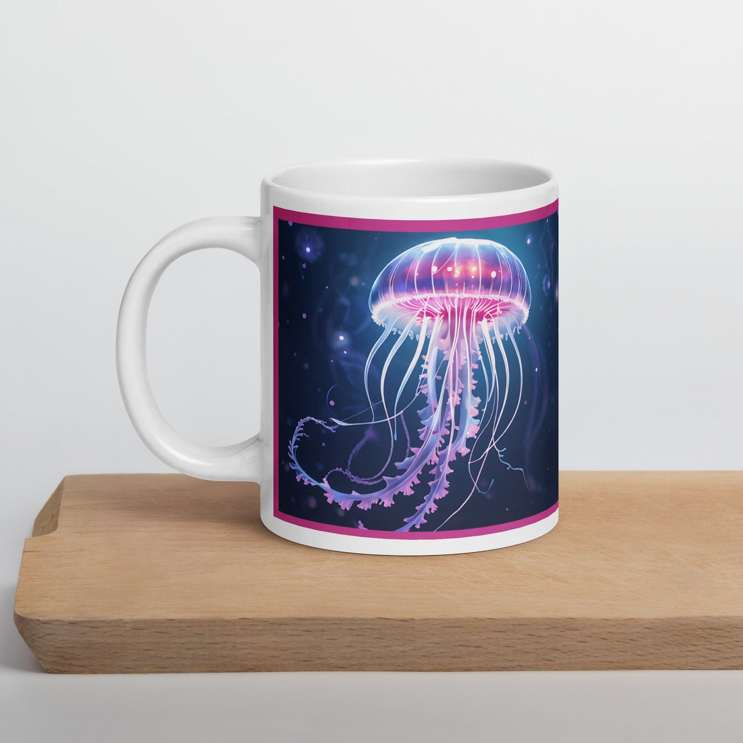 Jellyfish White Glossy Mug (11 oz, 15 oz, 20 oz) - Mugs - Discovery Co.