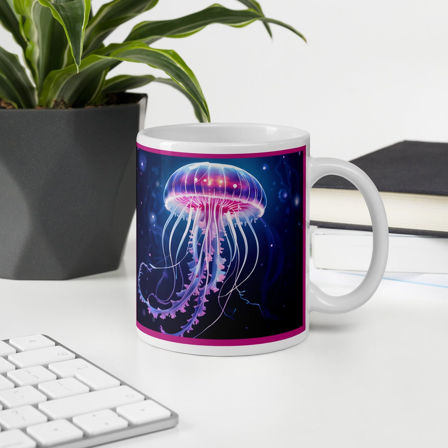 Jellyfish White Glossy Mug (11 oz, 15 oz, 20 oz) - Mugs - Discovery Co.