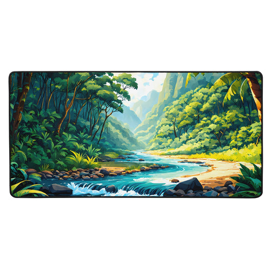 Jungle River II Desk Mat - Mouse Pads - Discovery Co.