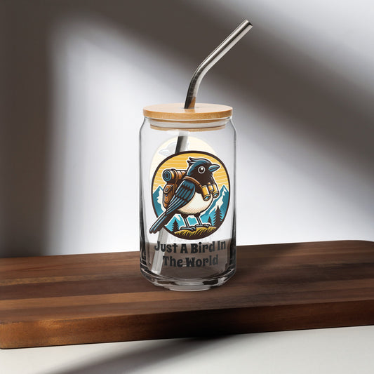 Just A Bird In The World Can - Shaped Glass - Can - Shaped Glass - Discovery Co.