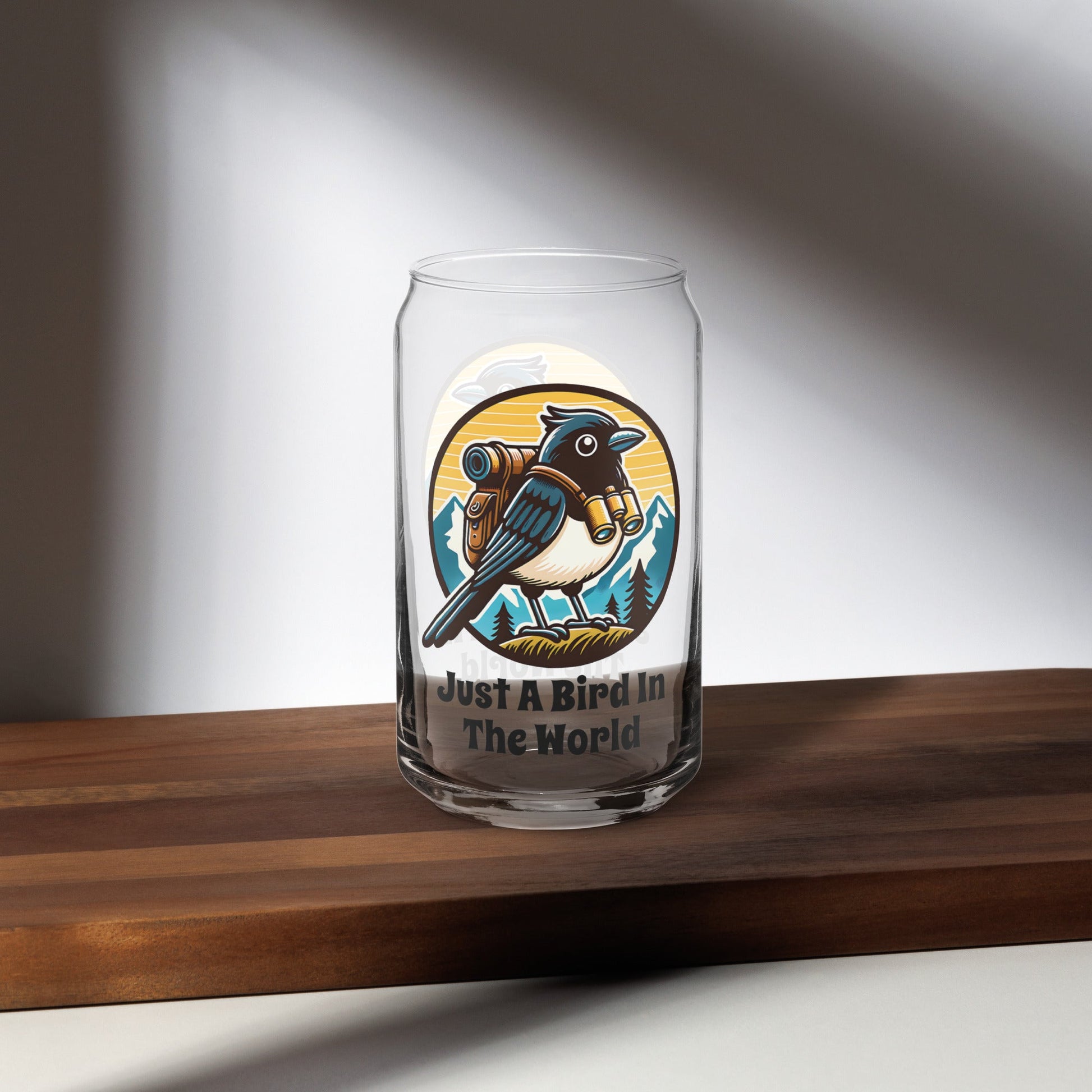 Just A Bird In The World Can - Shaped Glass - Can - Shaped Glass - Discovery Co.