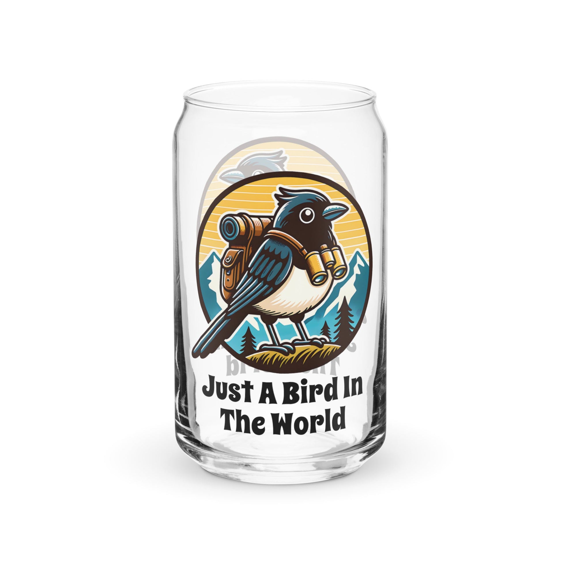Just A Bird In The World Can - Shaped Glass - Can - Shaped Glass - Discovery Co.