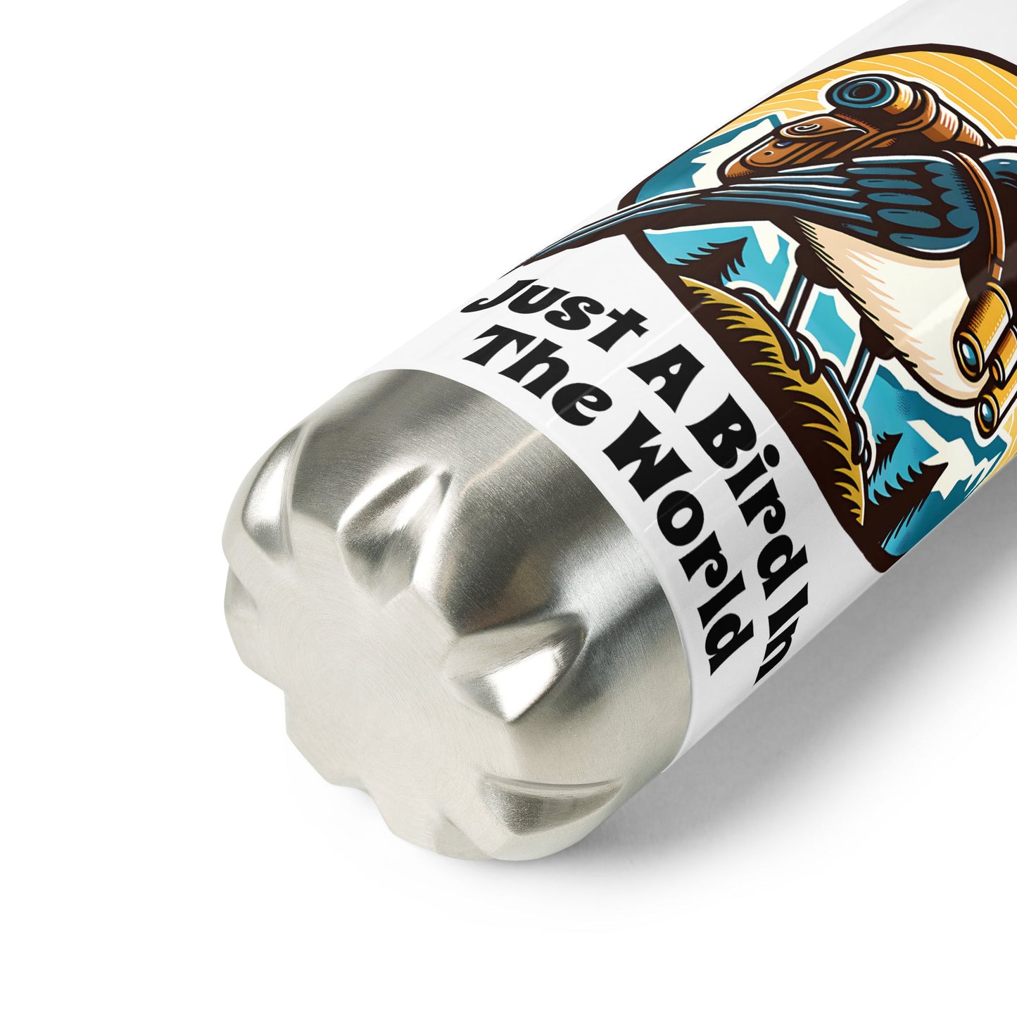 Just A Bird In The World Stainless Steel Water Bottle - Stainless Steel Water Bottle - Discovery Co.