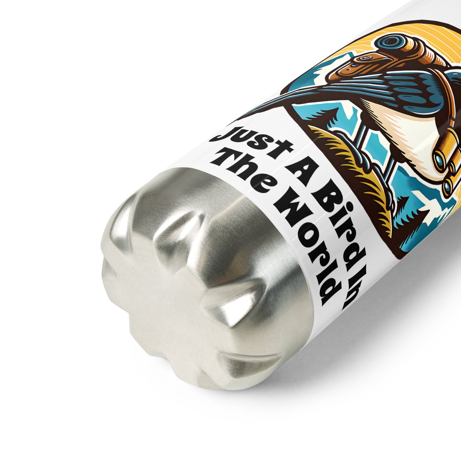 Just A Bird In The World Stainless Steel Water Bottle - Stainless Steel Water Bottle - Discovery Co.