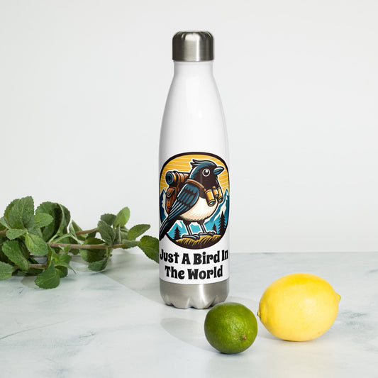 Just A Bird In The World Stainless Steel Water Bottle - Stainless Steel Water Bottle - Discovery Co.