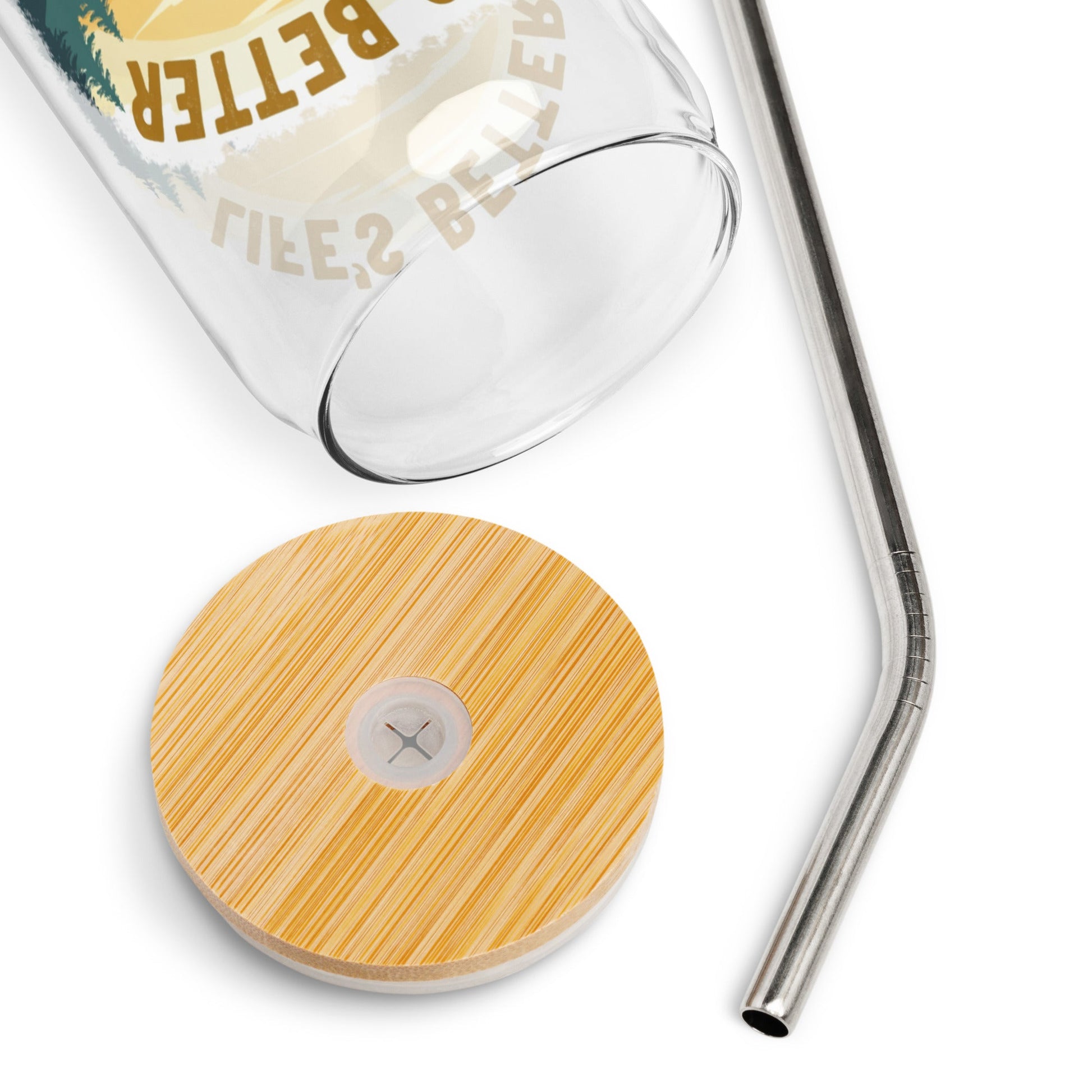 Kayaking "Life's Better Soaking Wet" Can - Shaped Glass - Can - Shaped Glass - Discovery Co.