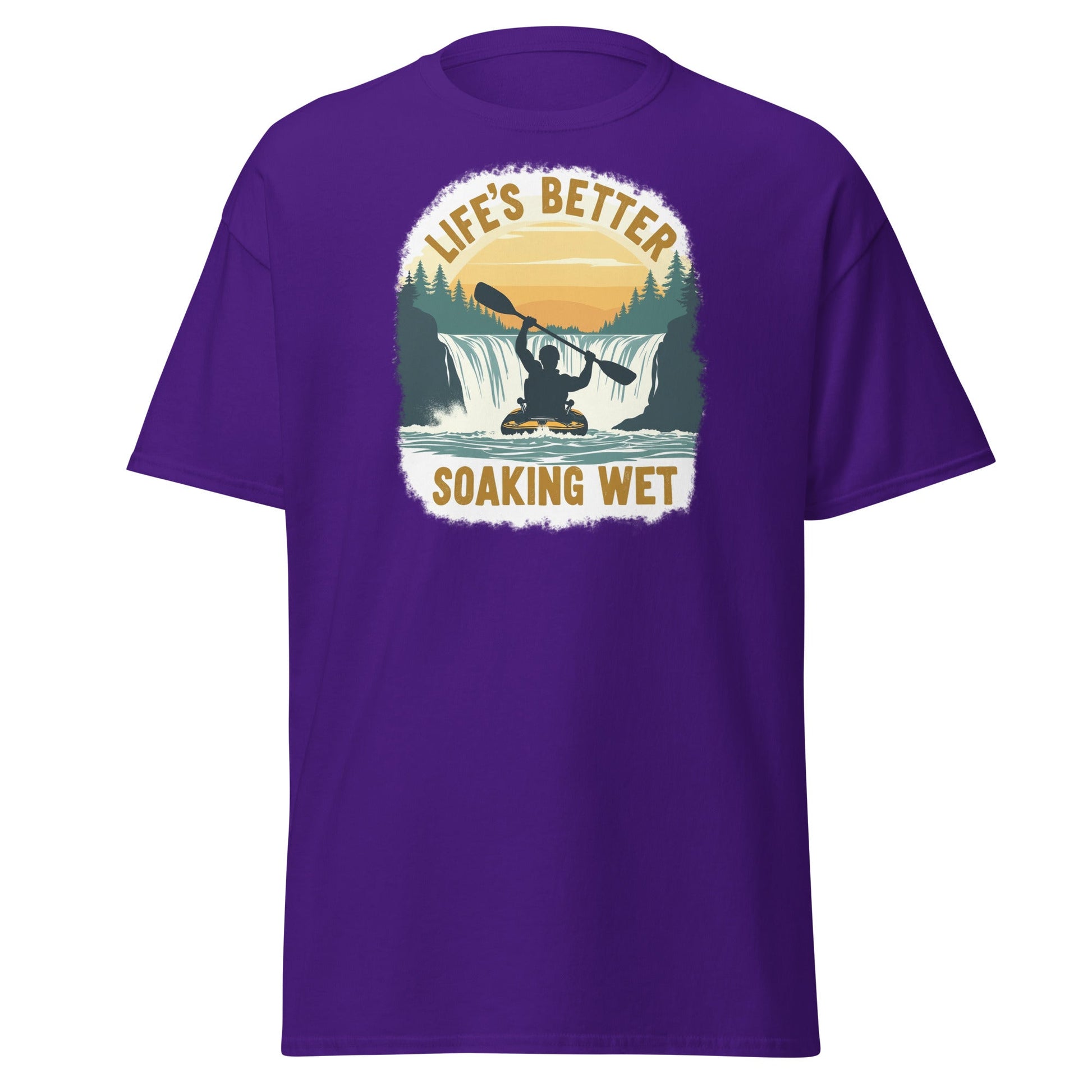 Kayaking "Life's Better Soaking Wet" Men's (Unisex) Classic Tee - Men's Shirts - Discovery Co.