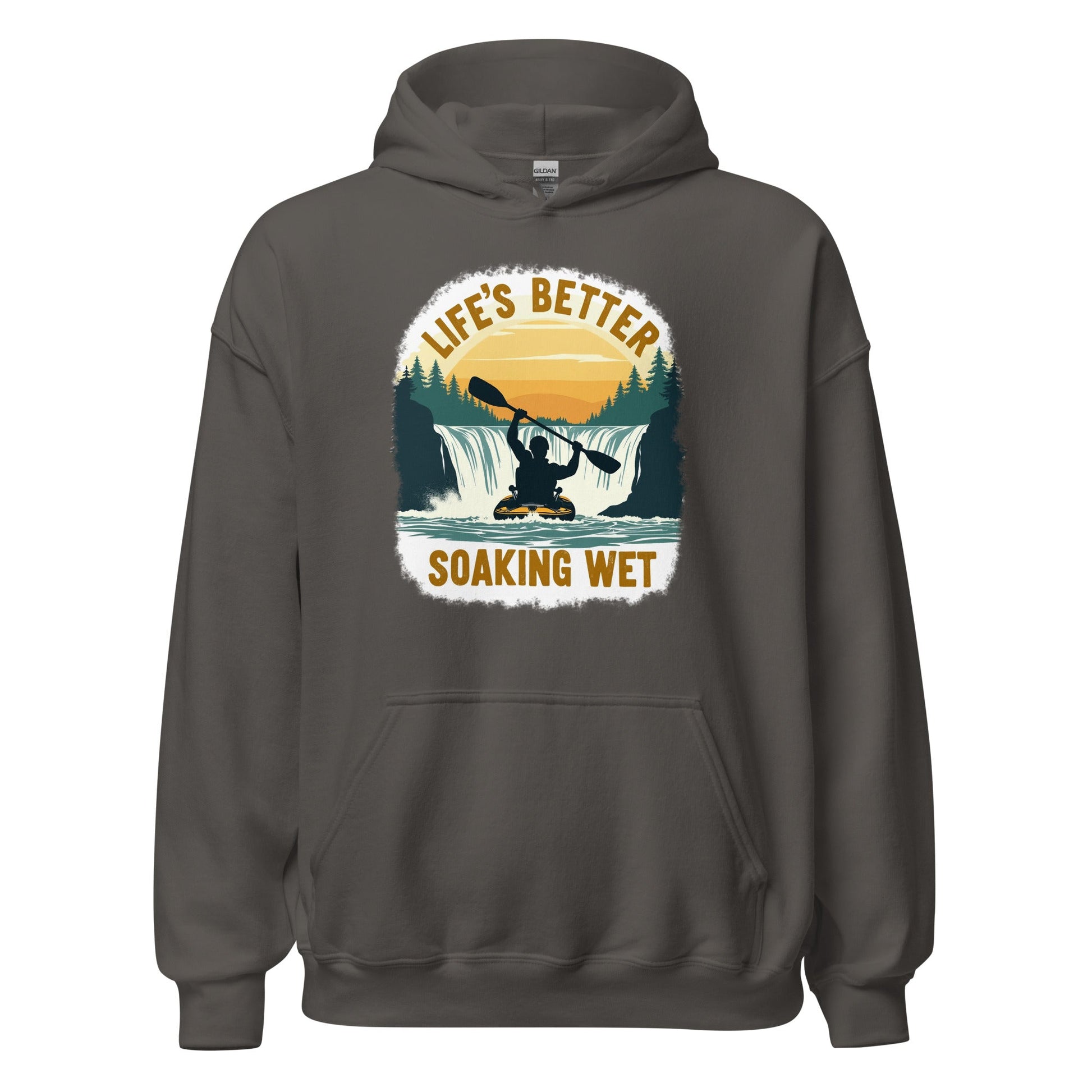 Kayaking "Life's Better Soaking Wet" Men's (Unisex) Hoodie - Hoodies - Discovery Co.
