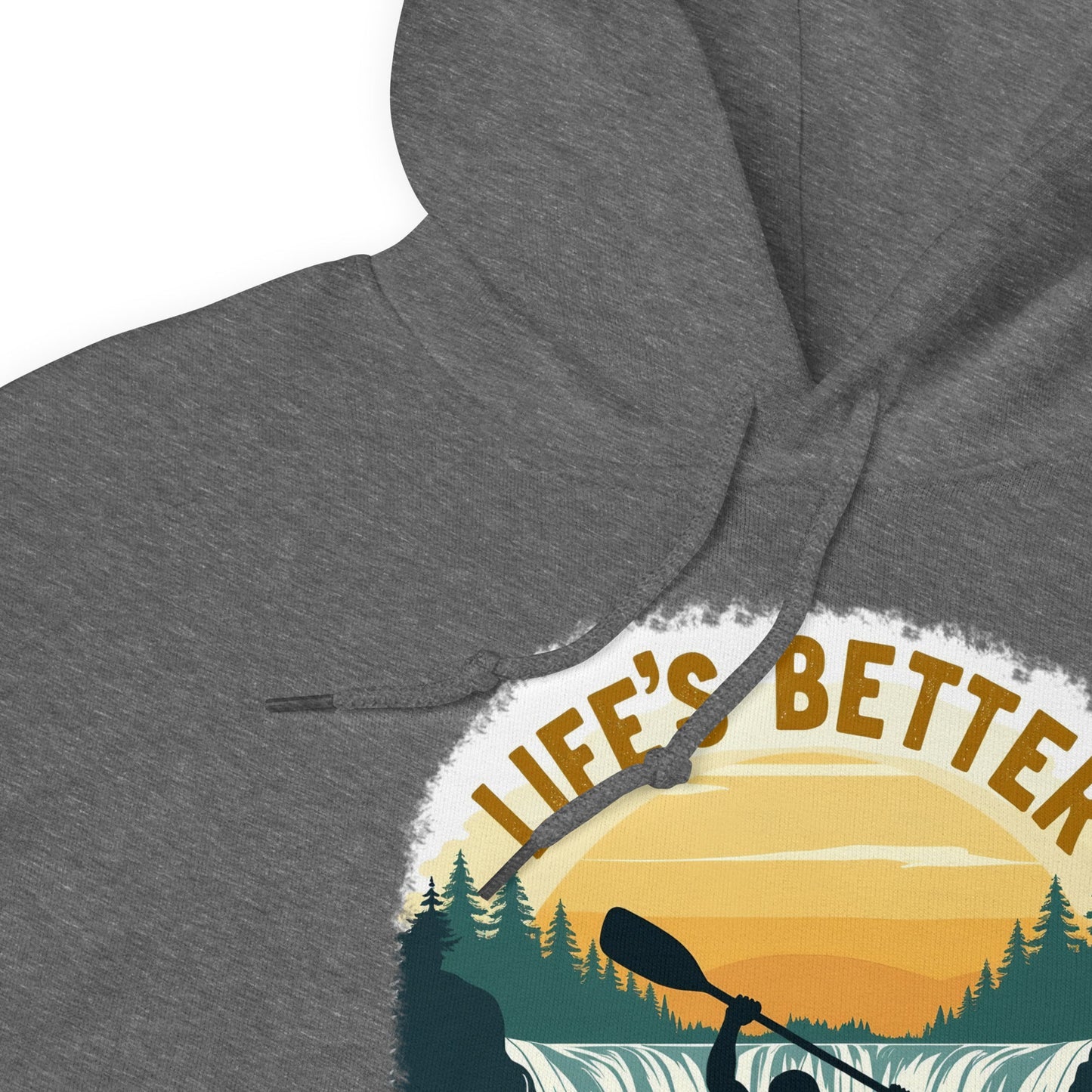 Kayaking "Life's Better Soaking Wet" Men's (Unisex) Hoodie - Hoodies - Discovery Co.
