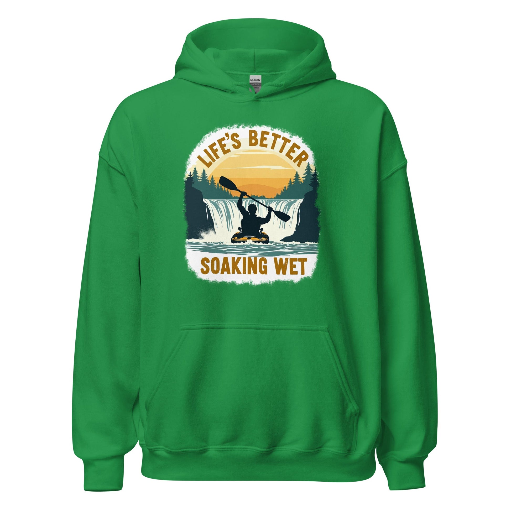 Kayaking "Life's Better Soaking Wet" Men's (Unisex) Hoodie - Hoodies - Discovery Co.