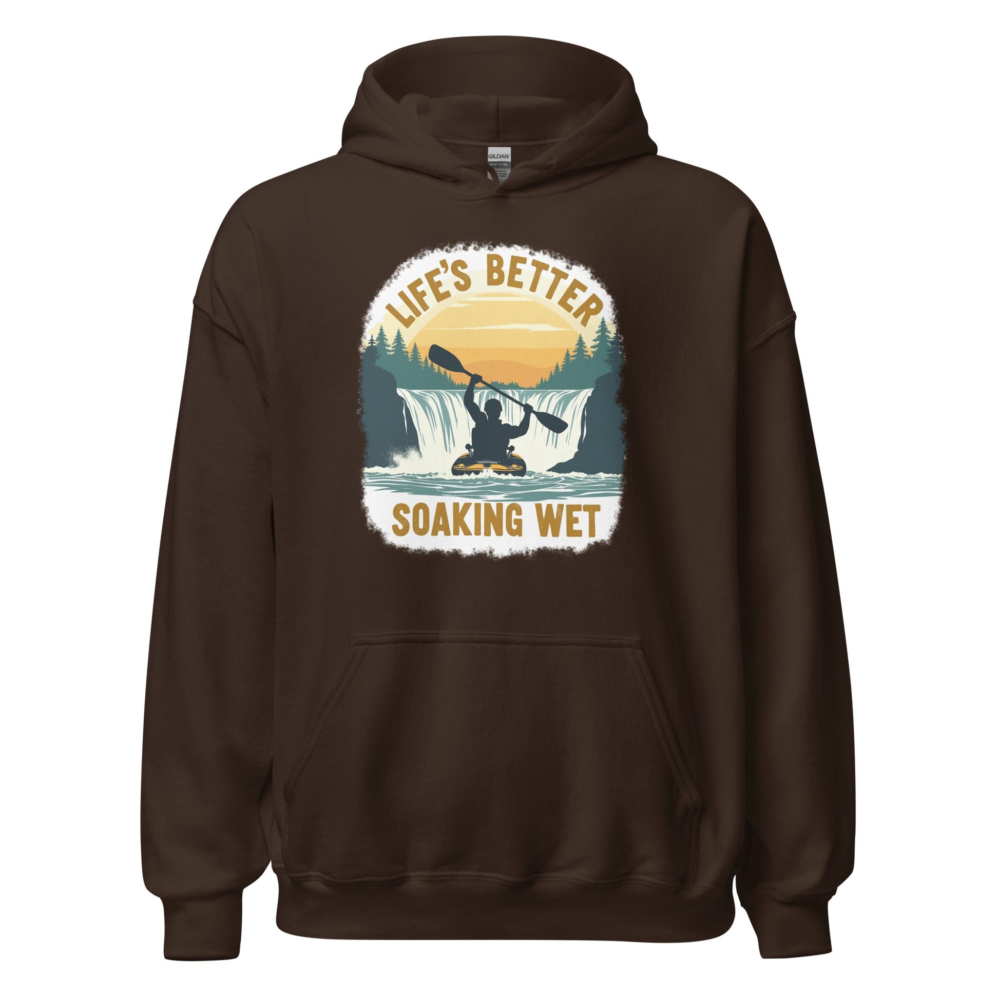 Kayaking "Life's Better Soaking Wet" Men's (Unisex) Hoodie - Hoodies - Discovery Co.