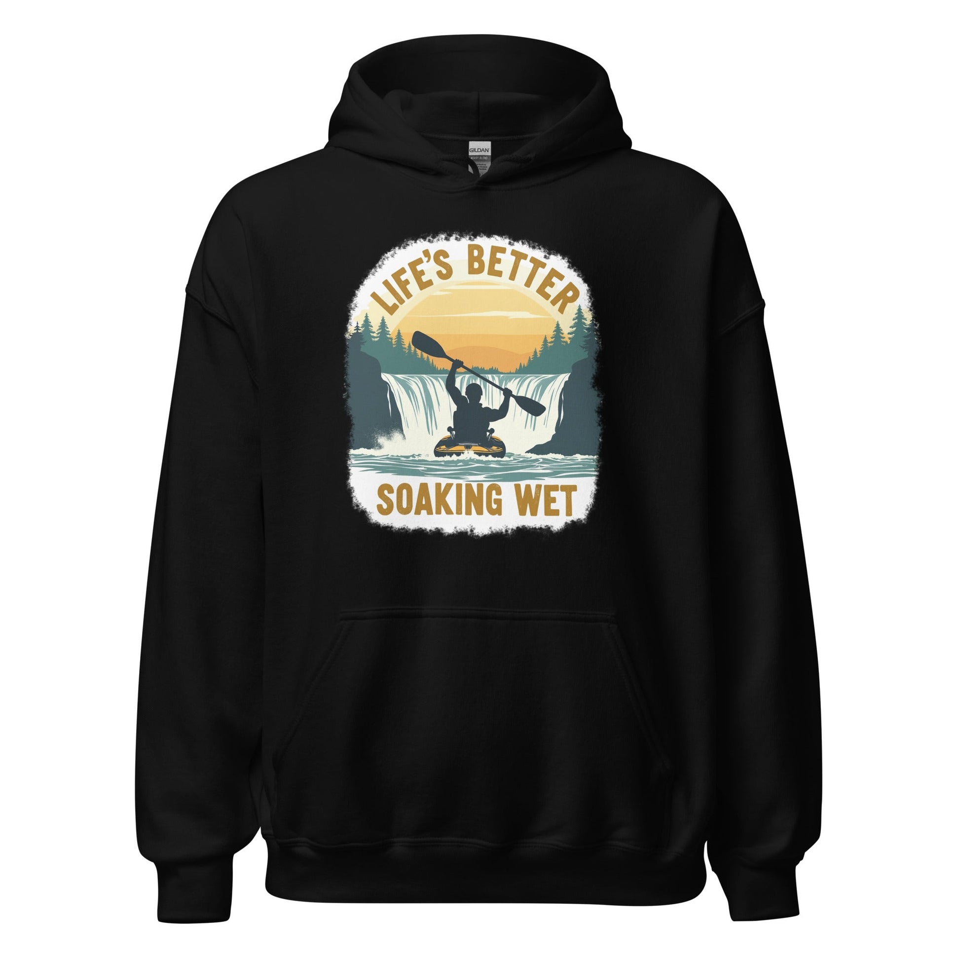 Kayaking "Life's Better Soaking Wet" Men's (Unisex) Hoodie - Hoodies - Discovery Co.