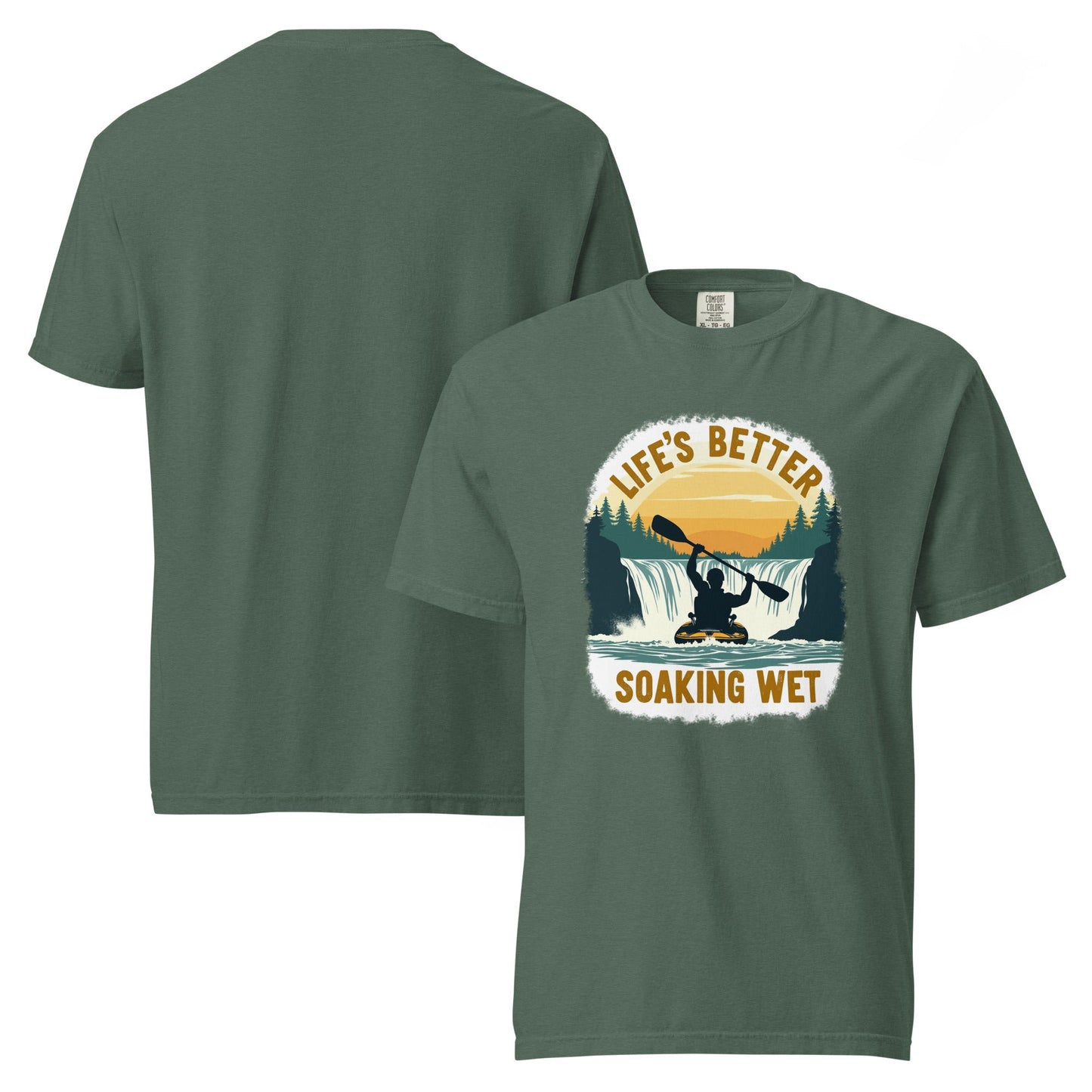 Kayaking "Life's Better Soaking Wet" Men's (Unisex) Premium Tee - Men's Shirts - Discovery Co.
