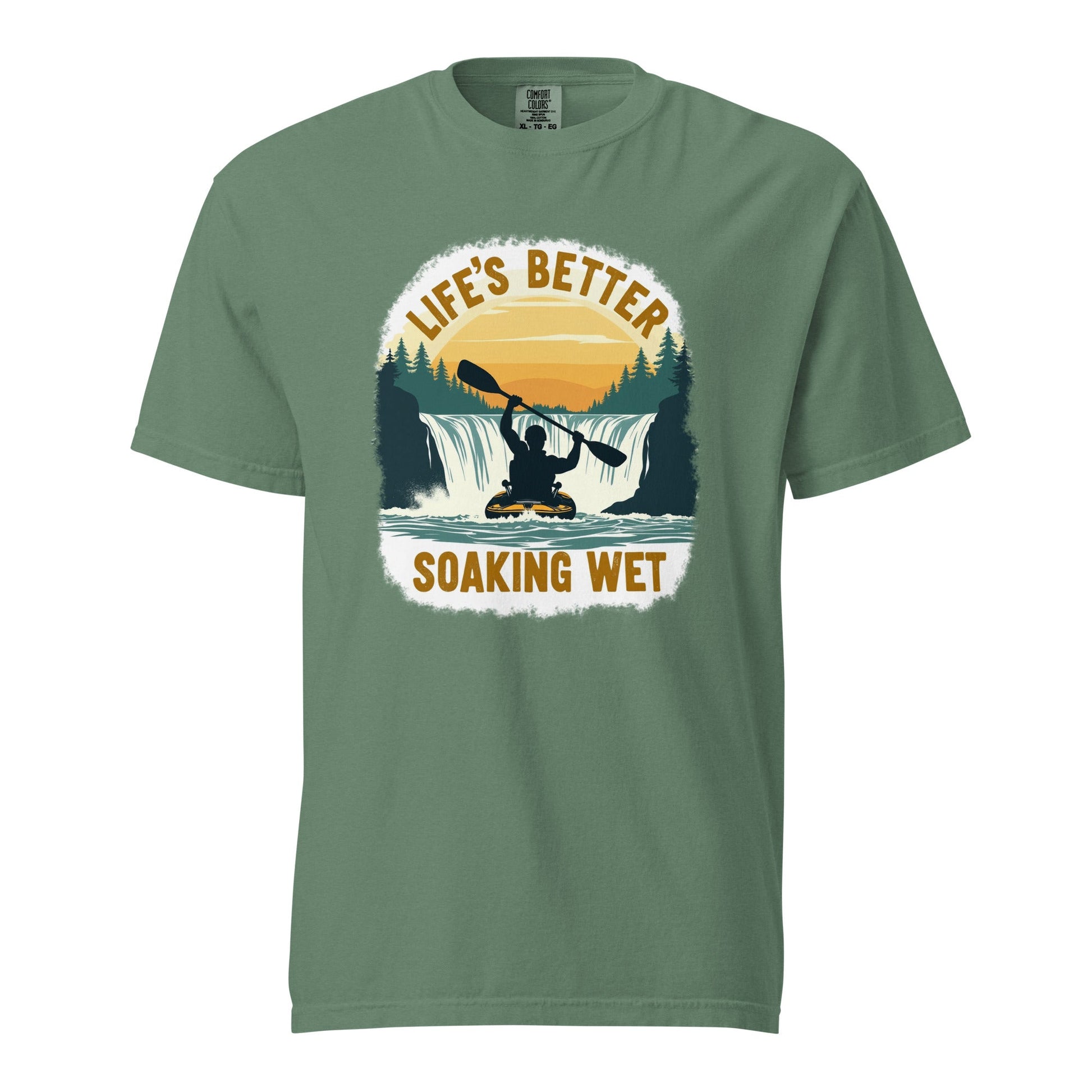 Kayaking "Life's Better Soaking Wet" Men's (Unisex) Premium Tee - Men's Shirts - Discovery Co.