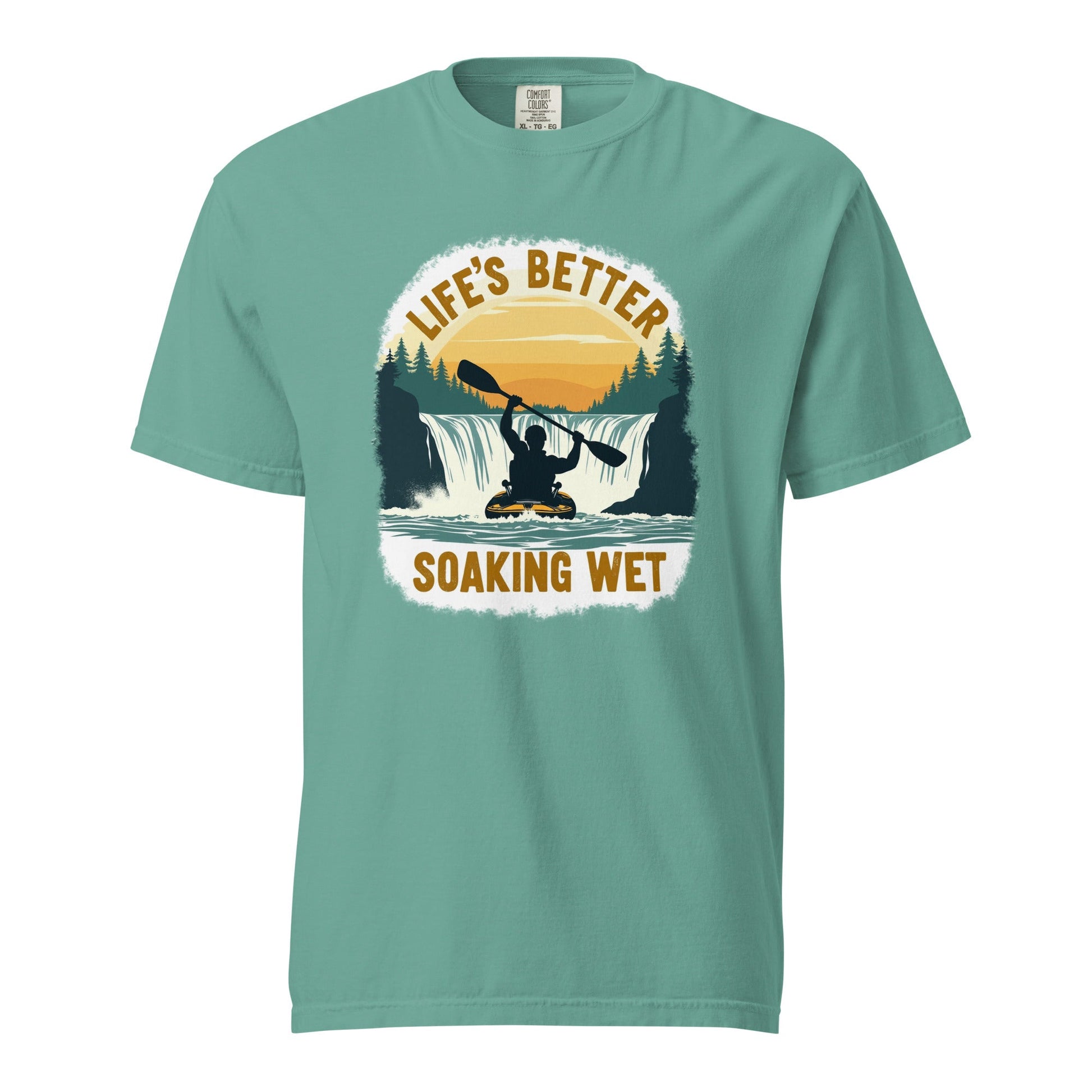 Kayaking "Life's Better Soaking Wet" Men's (Unisex) Premium Tee - Men's Shirts - Discovery Co.