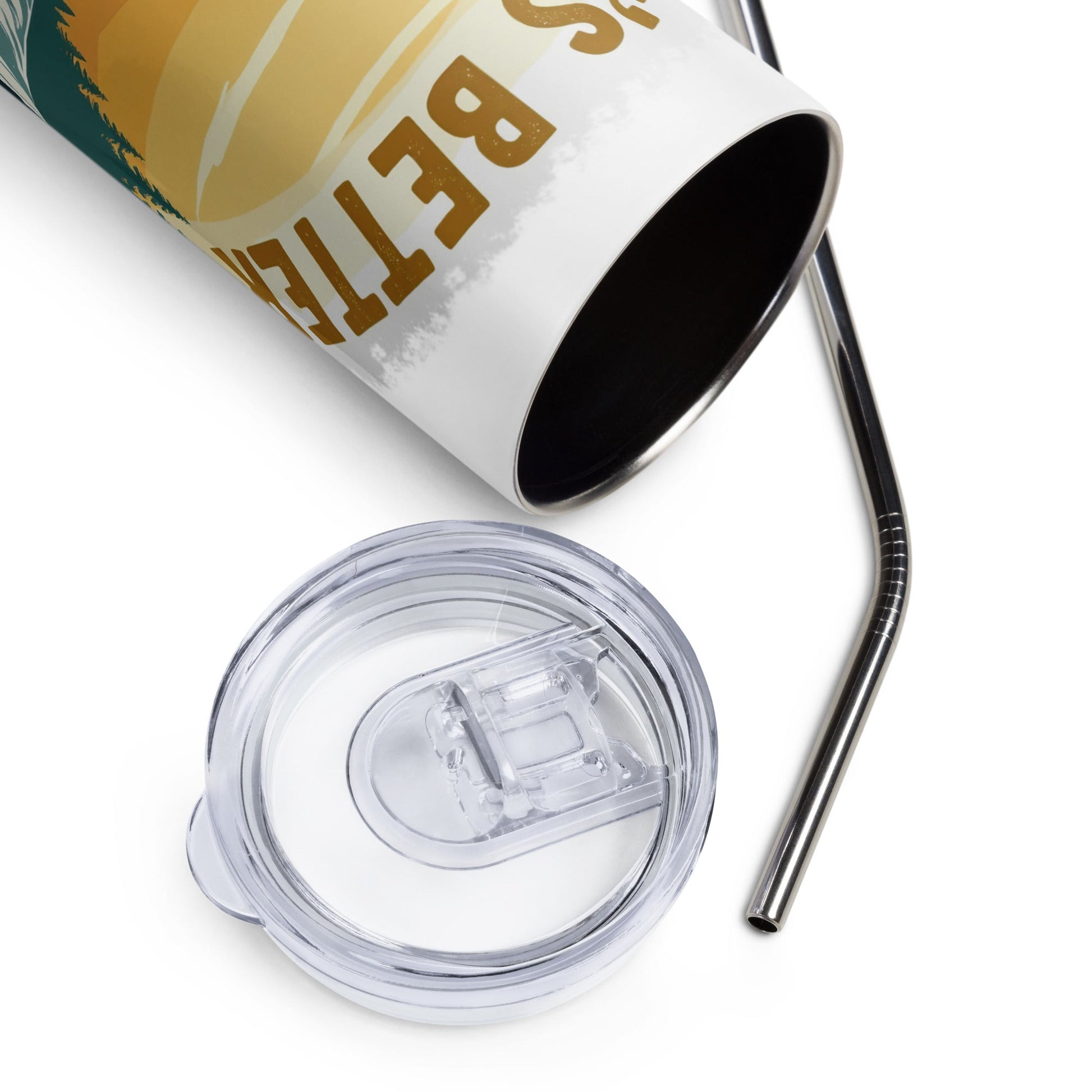 Kayaking "Life's Better Soaking Wet" Stainless Steel Tumbler - Steel Tumbler - Discovery Co.