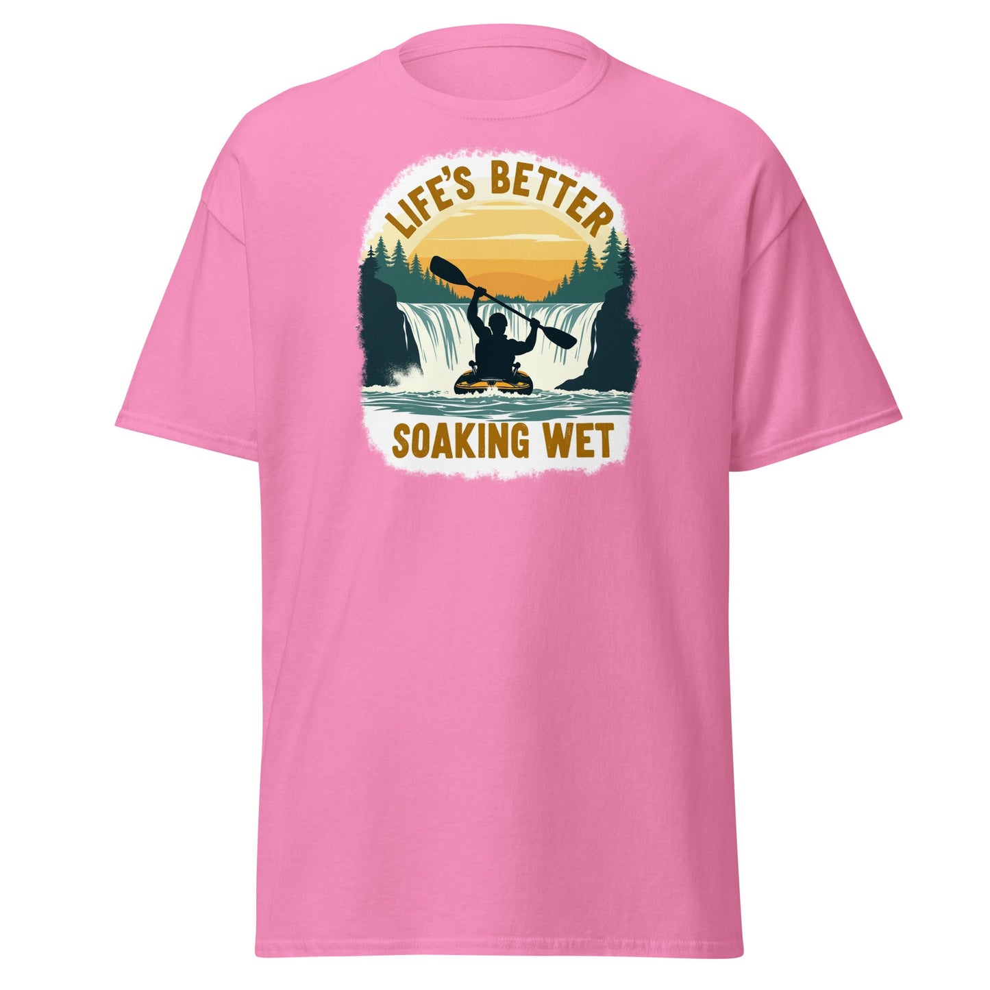 Kayaking "Life's Better Soaking Wet" Women's (Unisex) Classic Tee - Women's Shirts - Discovery Co.