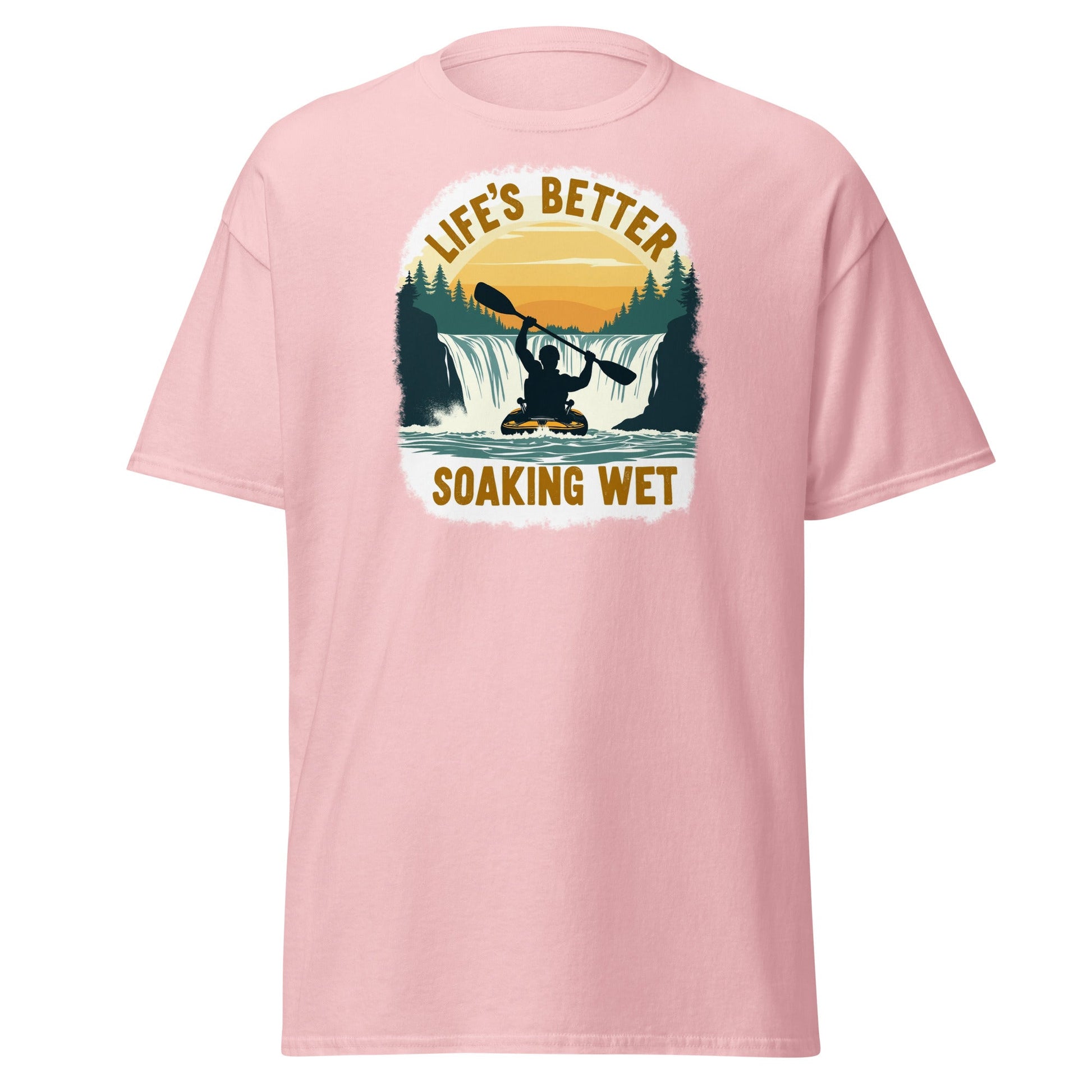 Kayaking "Life's Better Soaking Wet" Women's (Unisex) Classic Tee - Women's Shirts - Discovery Co.