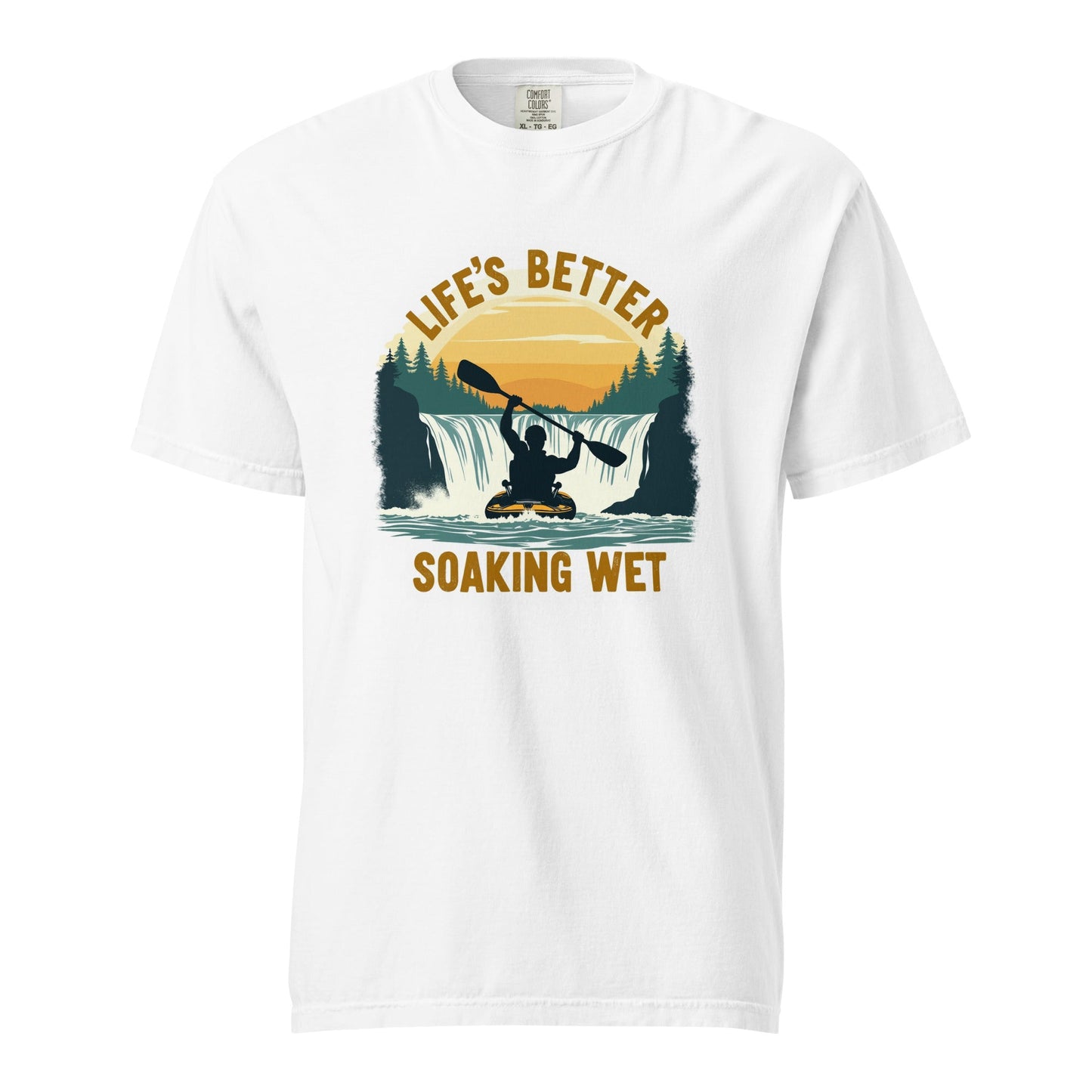 Kayaking "Life's Better Soaking Wet" Women's (Unisex) Premium Tee - Women's Shirts - Discovery Co.