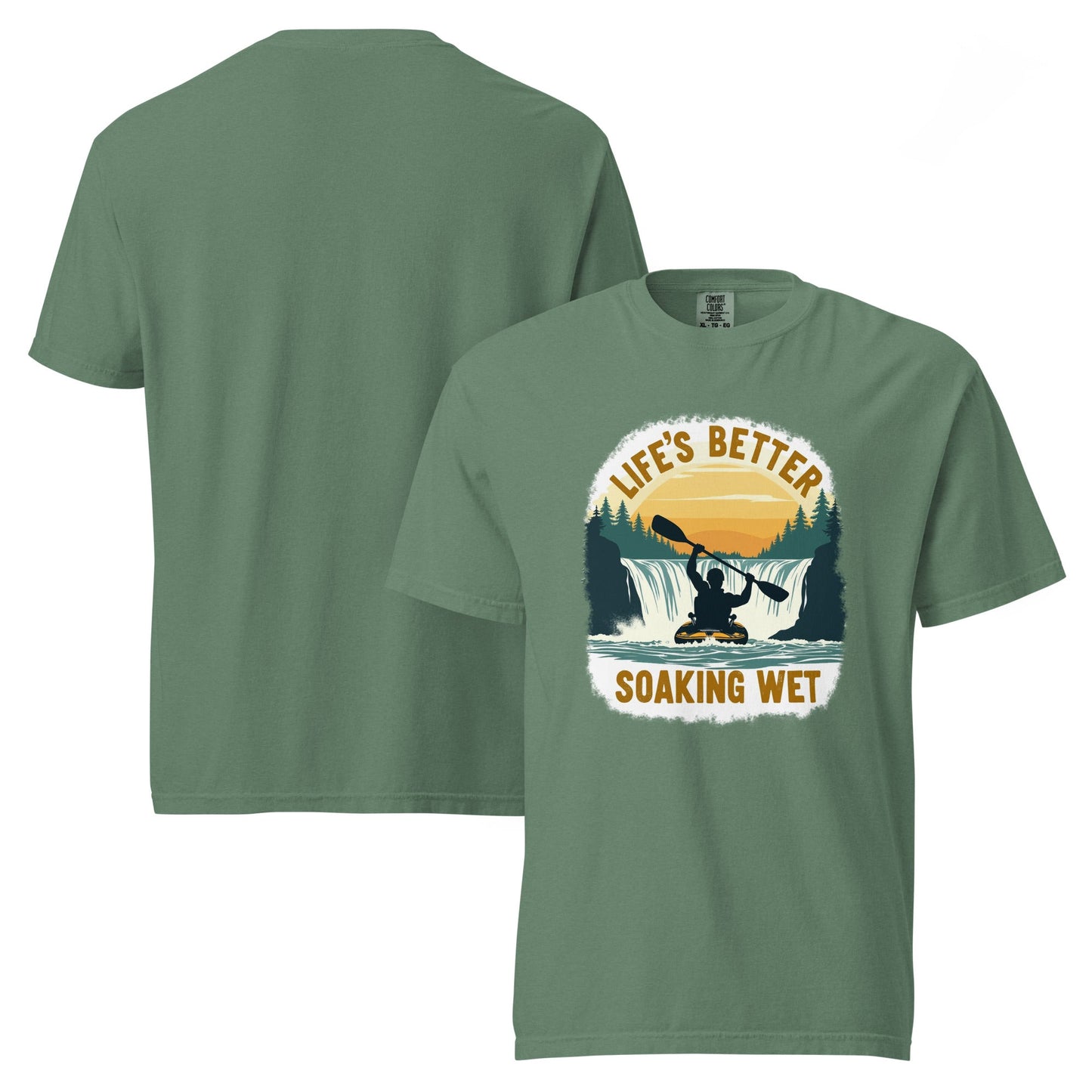 Kayaking "Life's Better Soaking Wet" Women's (Unisex) Premium Tee - Women's Shirts - Discovery Co.