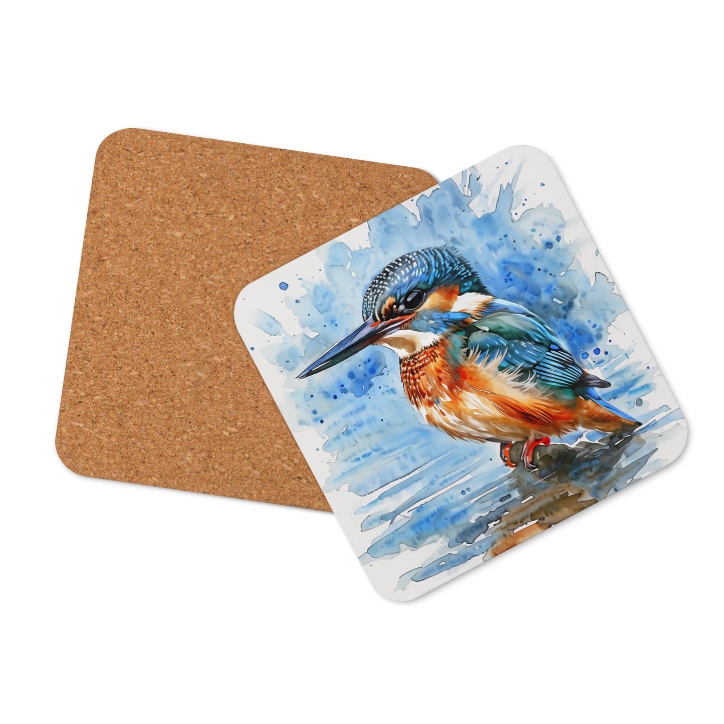 Kingfisher Cork - Back Coaster - Coasters - Discovery Co.
