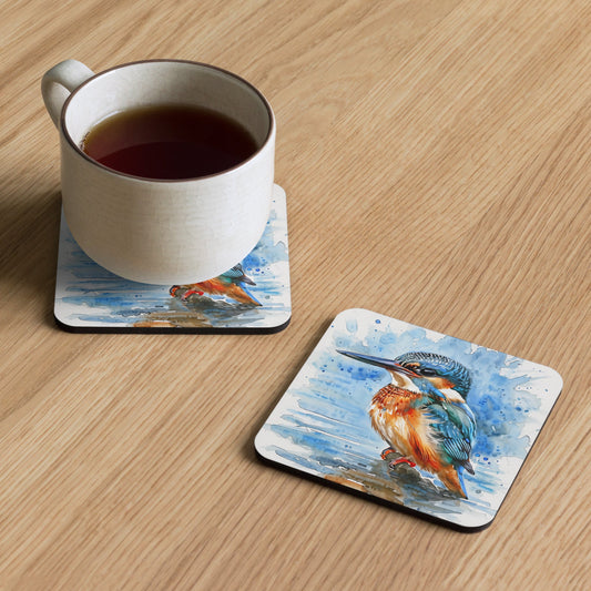 Kingfisher Cork - Back Coaster - Coasters - Discovery Co.