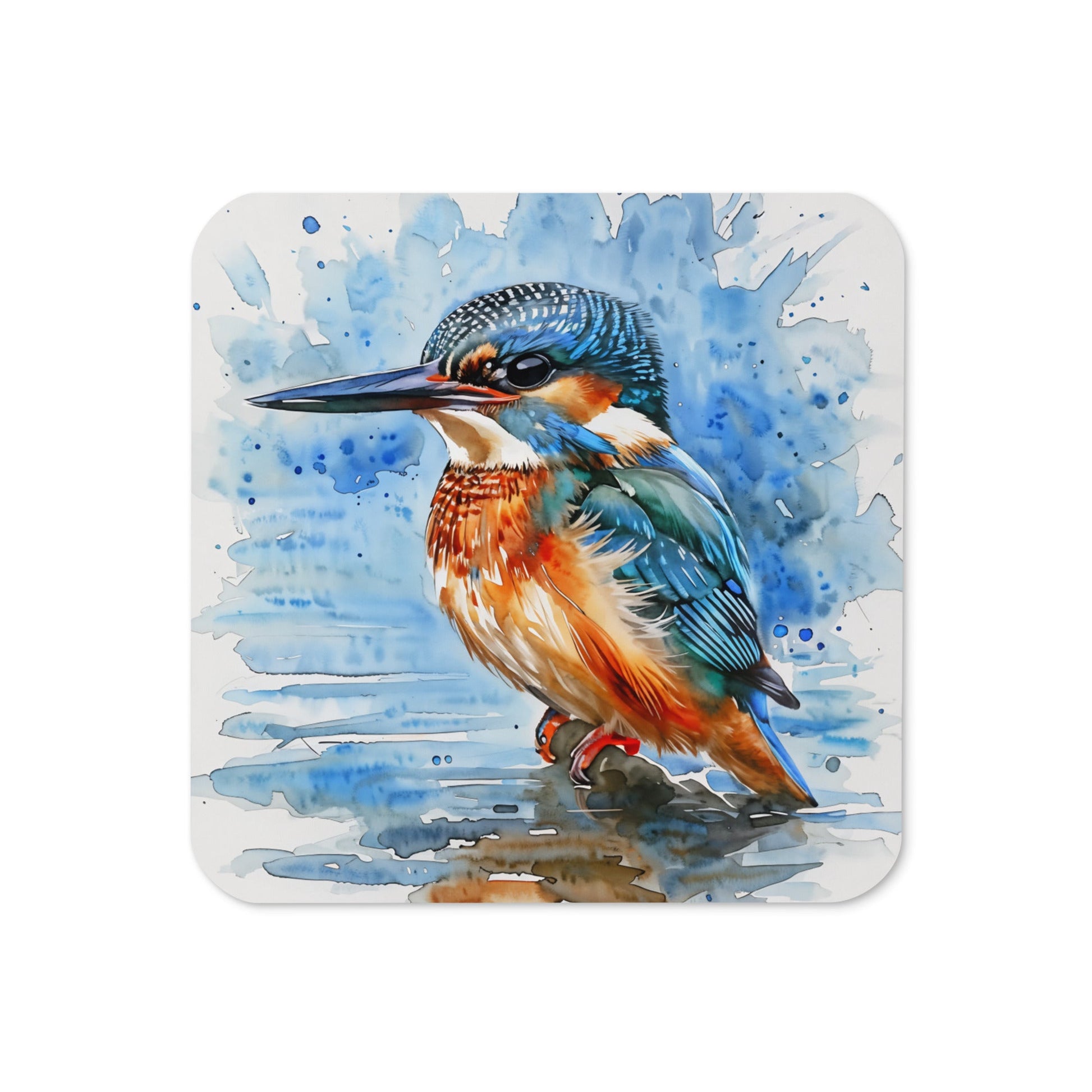 Kingfisher Cork - Back Coaster - Coasters - Discovery Co.