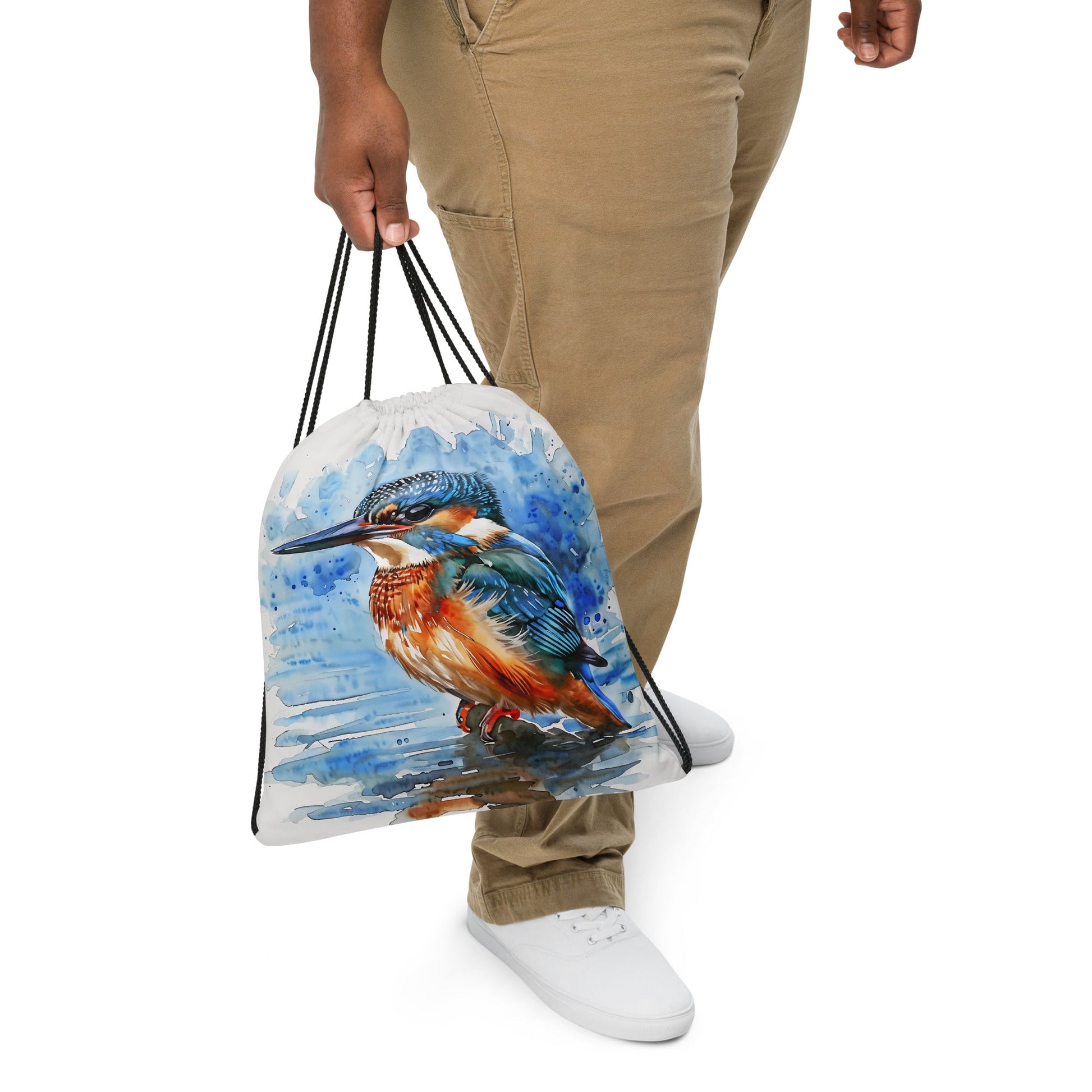 Kingfisher Drawstring Bag - Drawstring Bag - Discovery Co.