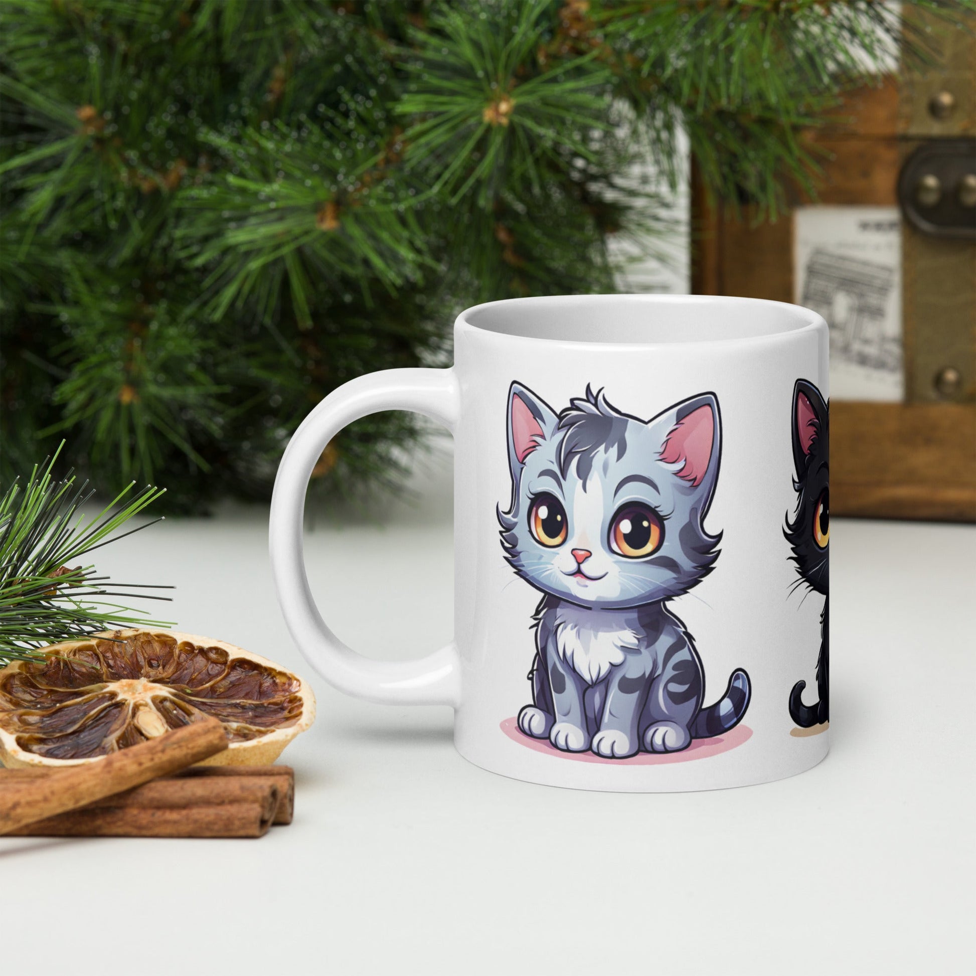 Kittens White Glossy Mug (11 oz, 15 oz, 20 oz) - Mugs - Discovery Co.